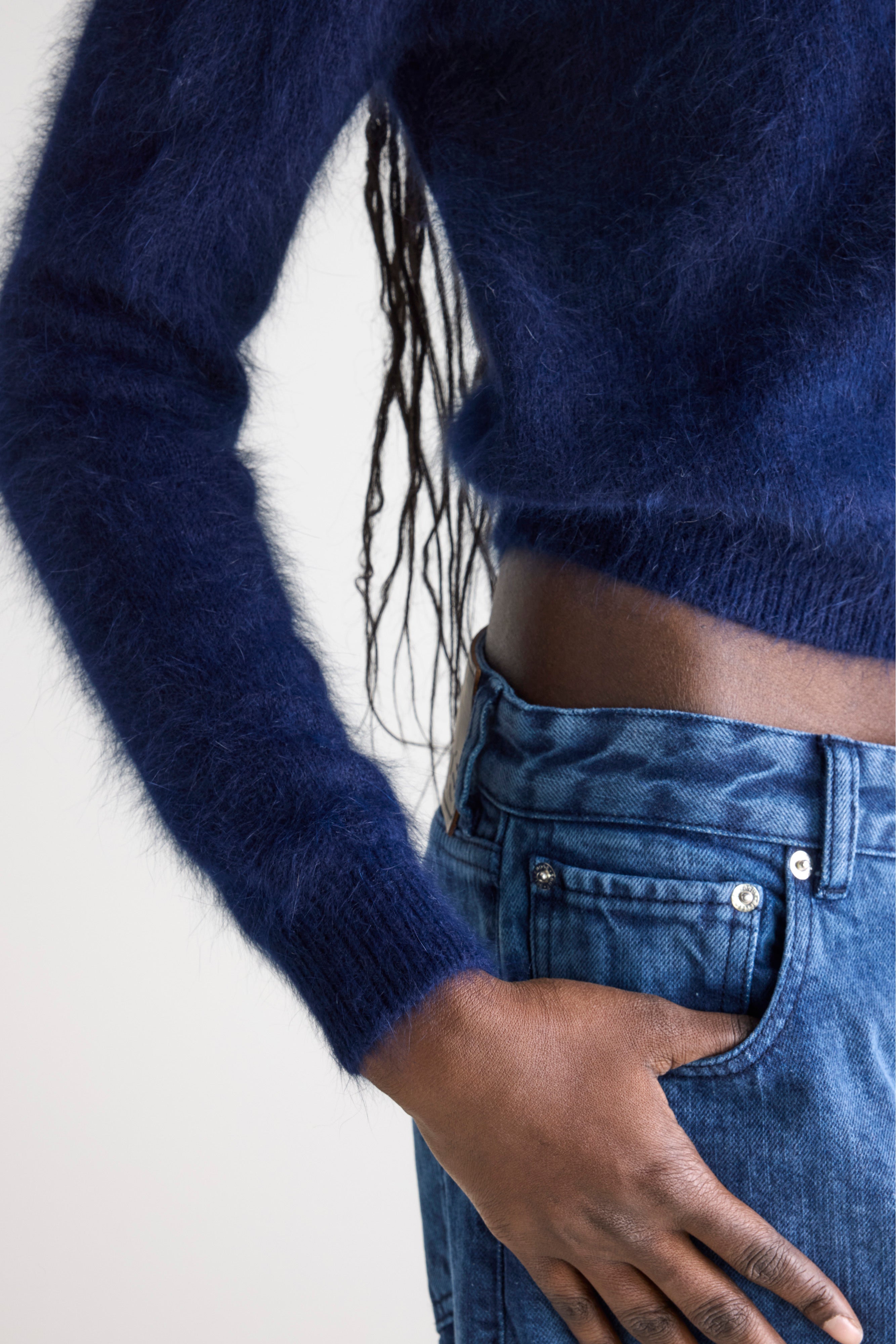 Pull en angora Datti (242 / W / NAVY)