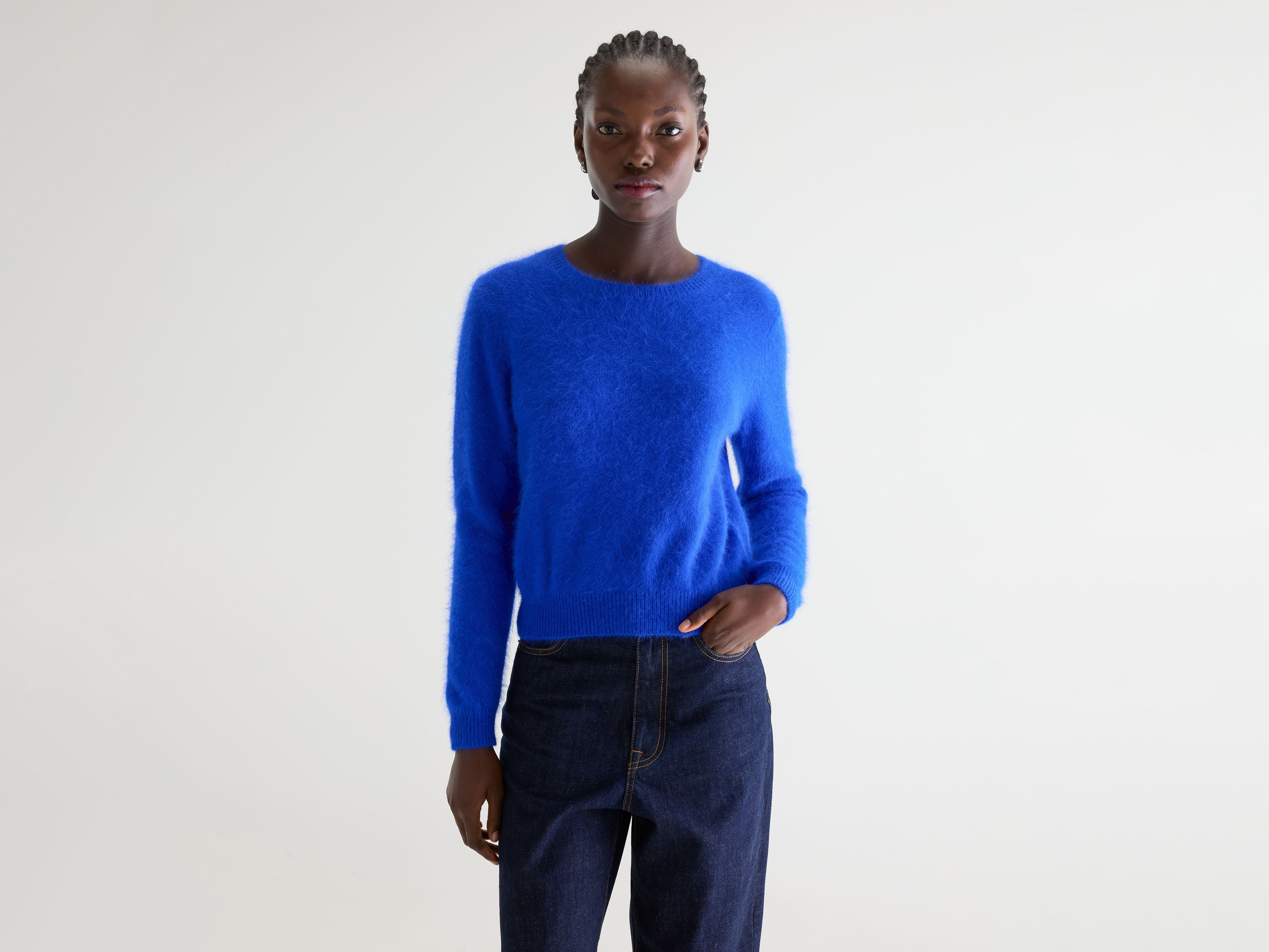 Datti Angora-blend Sweater - Lazuli For Women | Bellerose