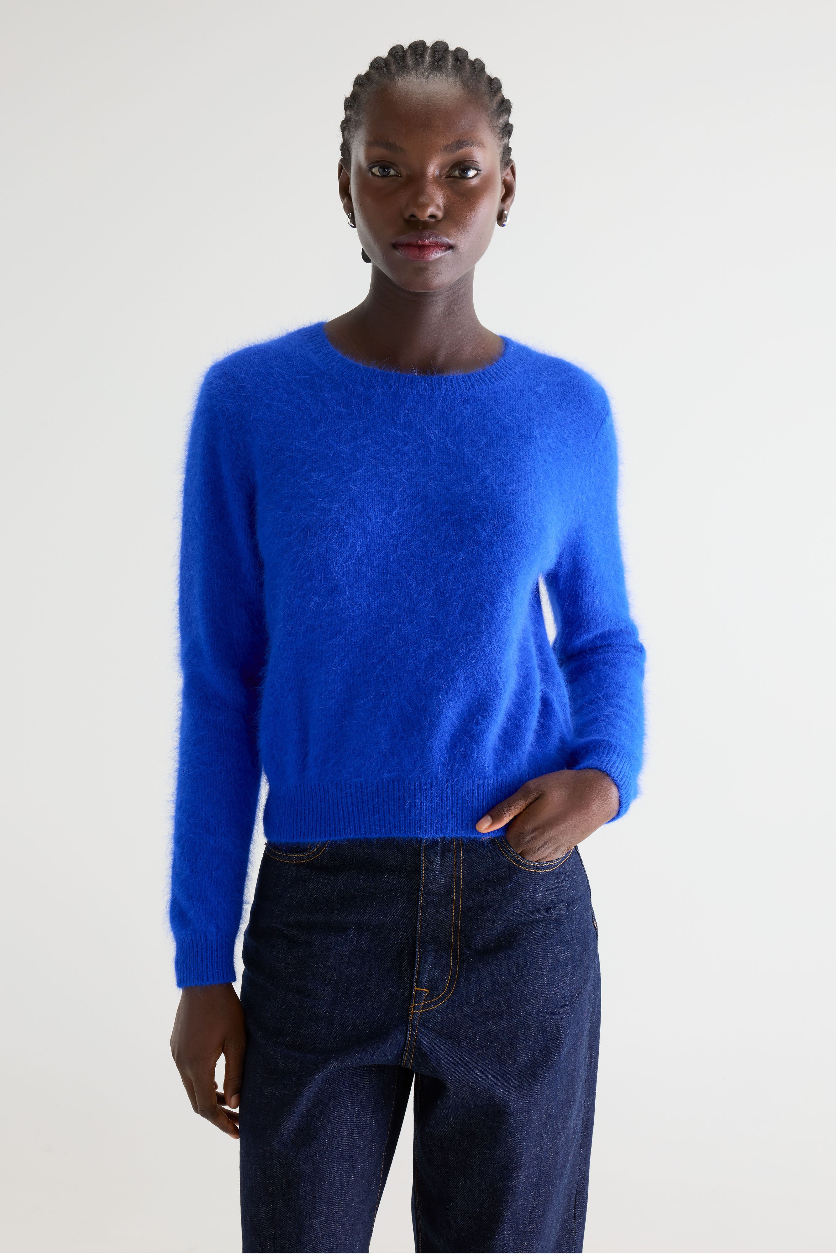 Datti Angora-blend Sweater - Lazuli For Women | Bellerose
