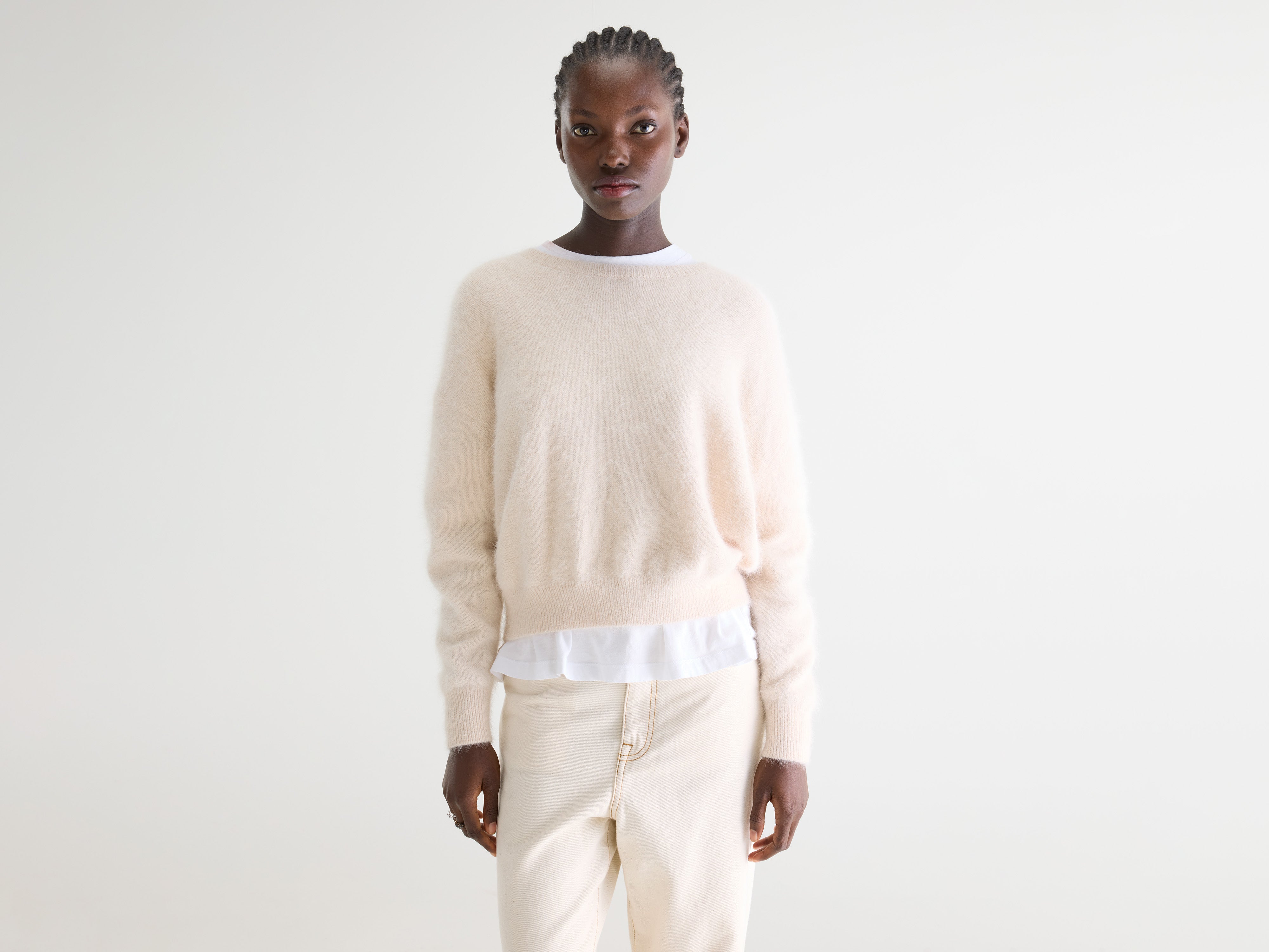 Datus angora-blend sweater (252 / W / PARCHEMIN)