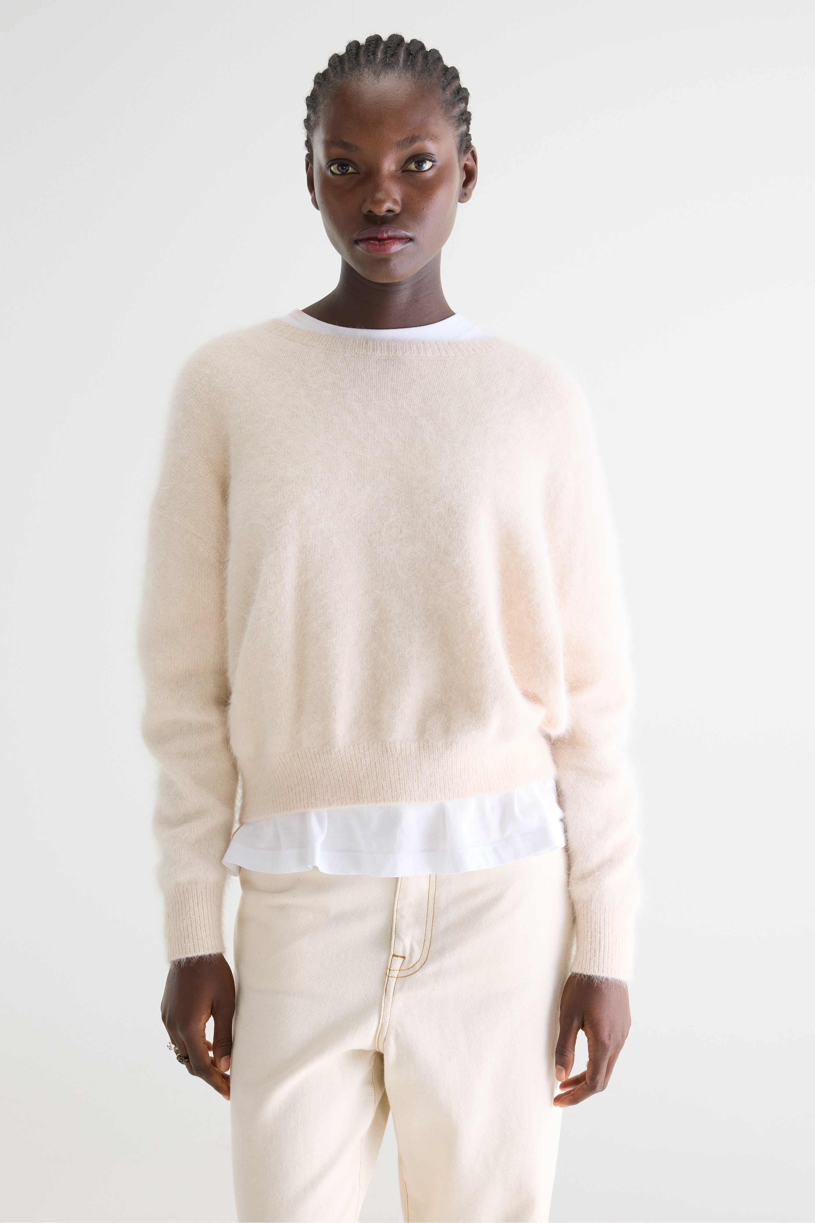 Datus Angora-blend Sweater - Parchemin For Women | Bellerose