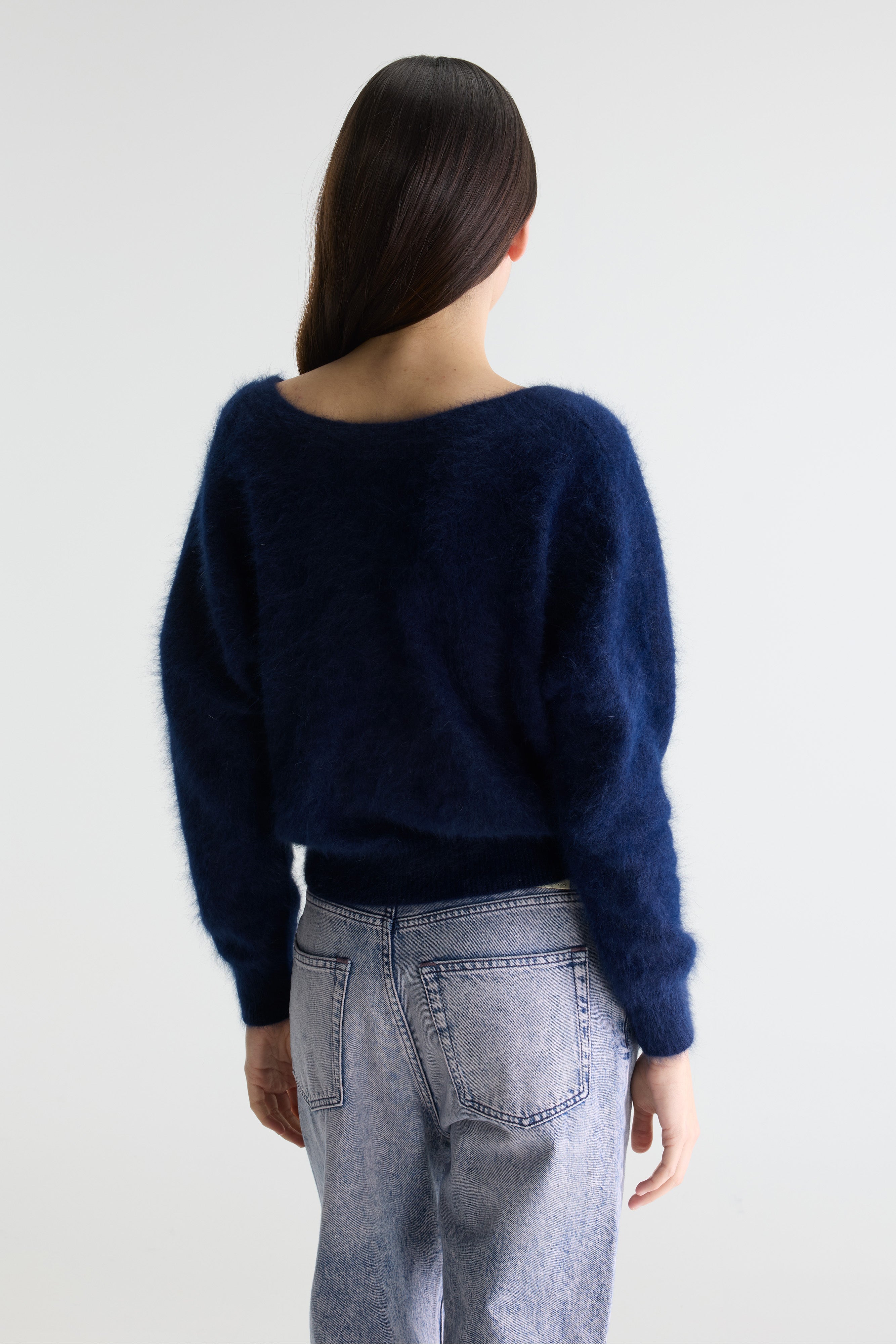 Datev Angora-blend Sweater - Navy For Women | Bellerose