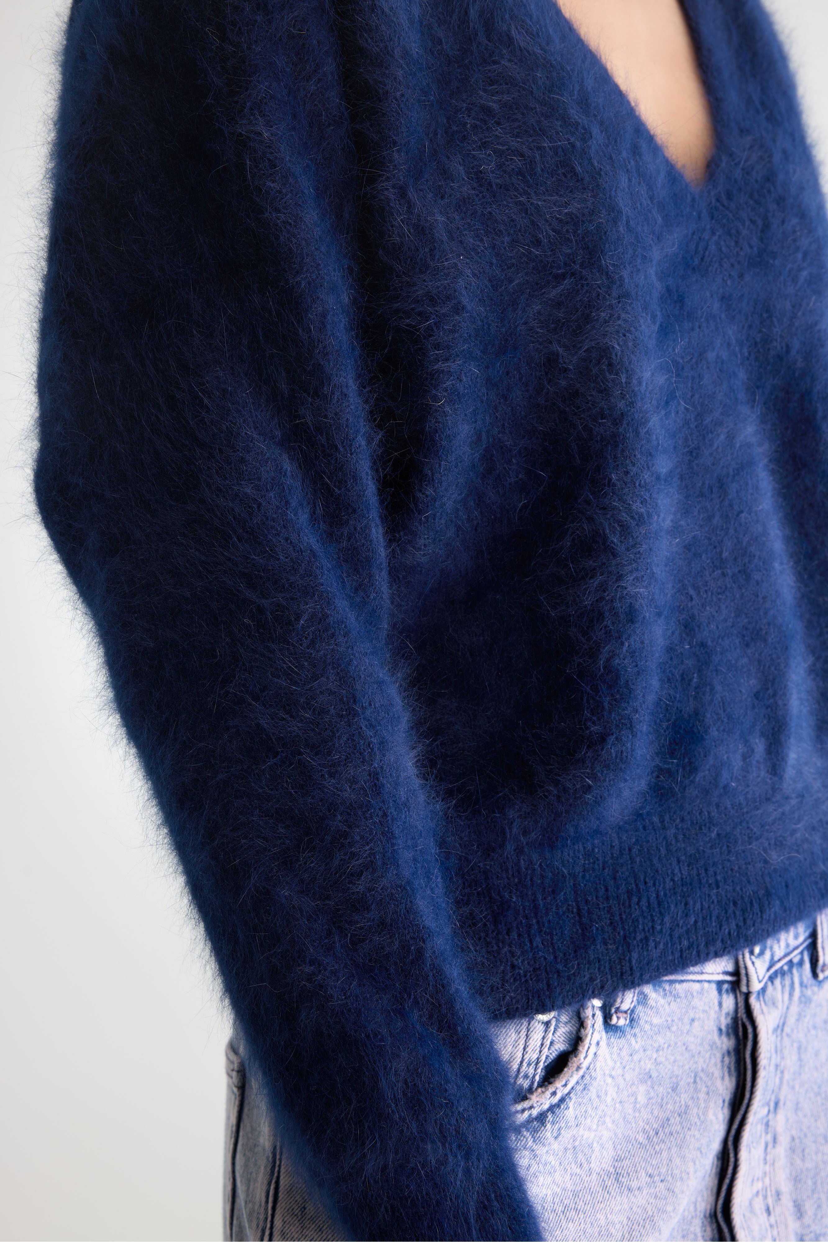 Datev angora-blend sweater (252 / W / NAVY)