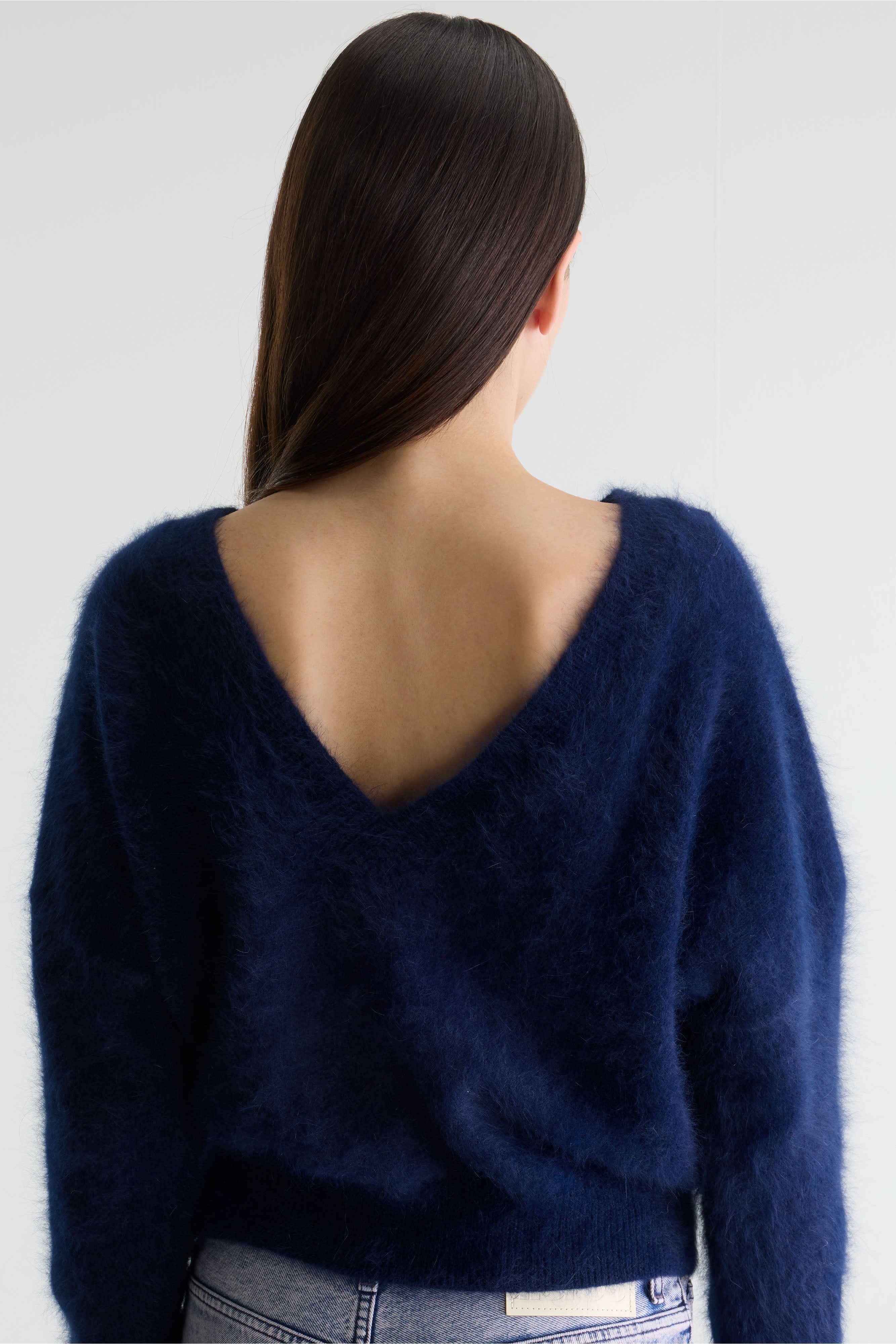 Datev Angora-blend Sweater - Navy For Women | Bellerose