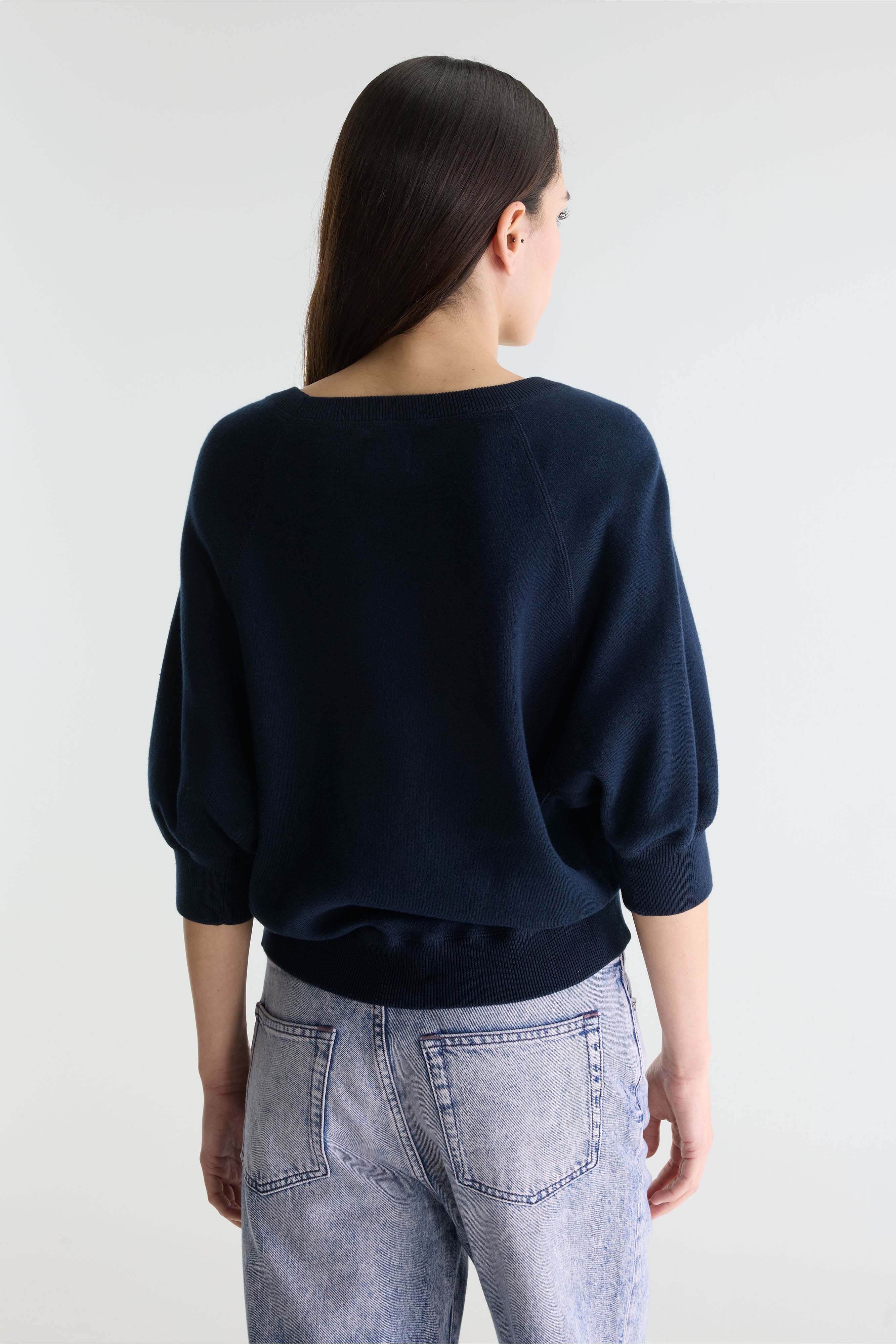 Anglet Crew-neck Sweater - Navy For Women | Bellerose