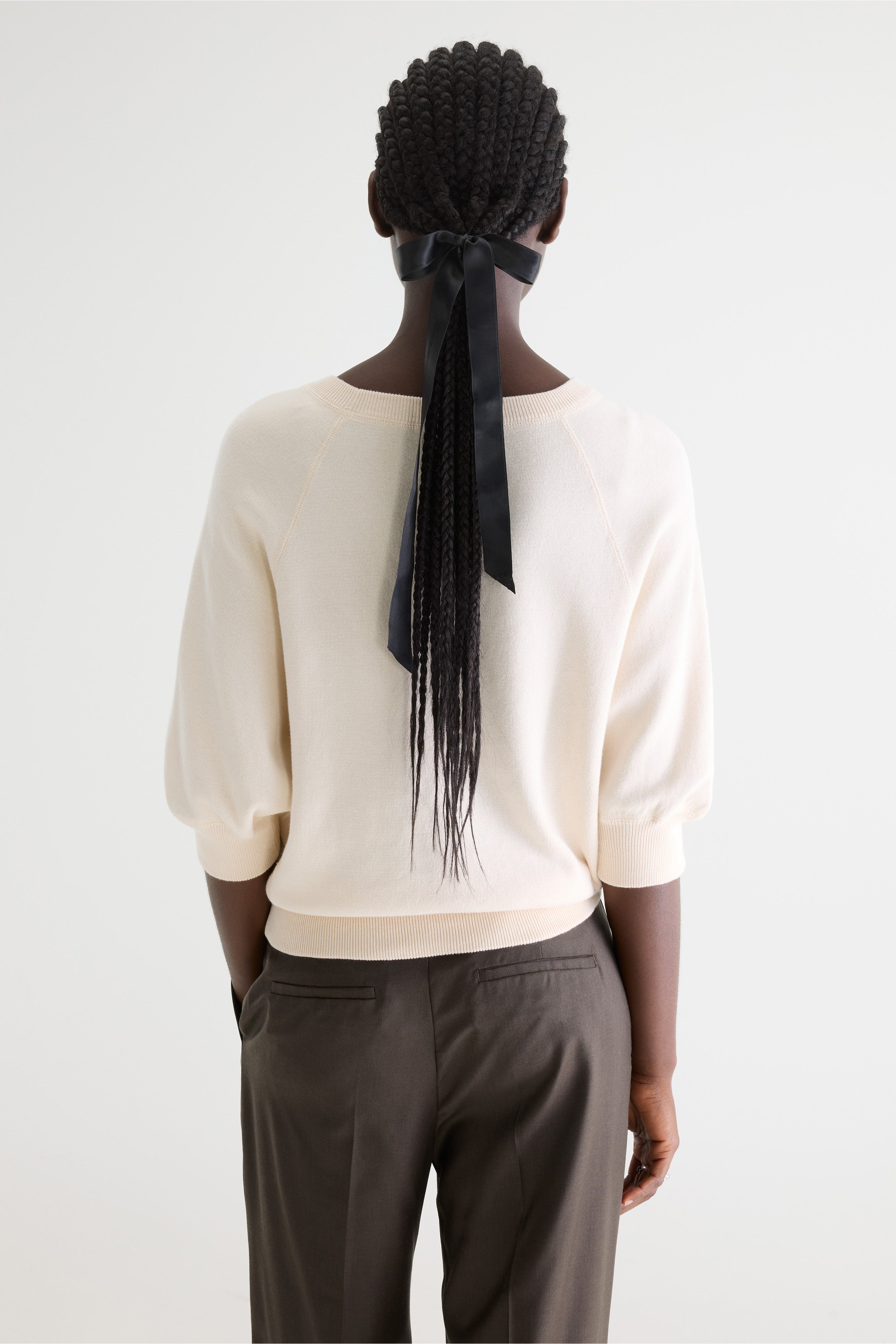 Anglet crew-neck sweater (242 / W / MILKY WAY)