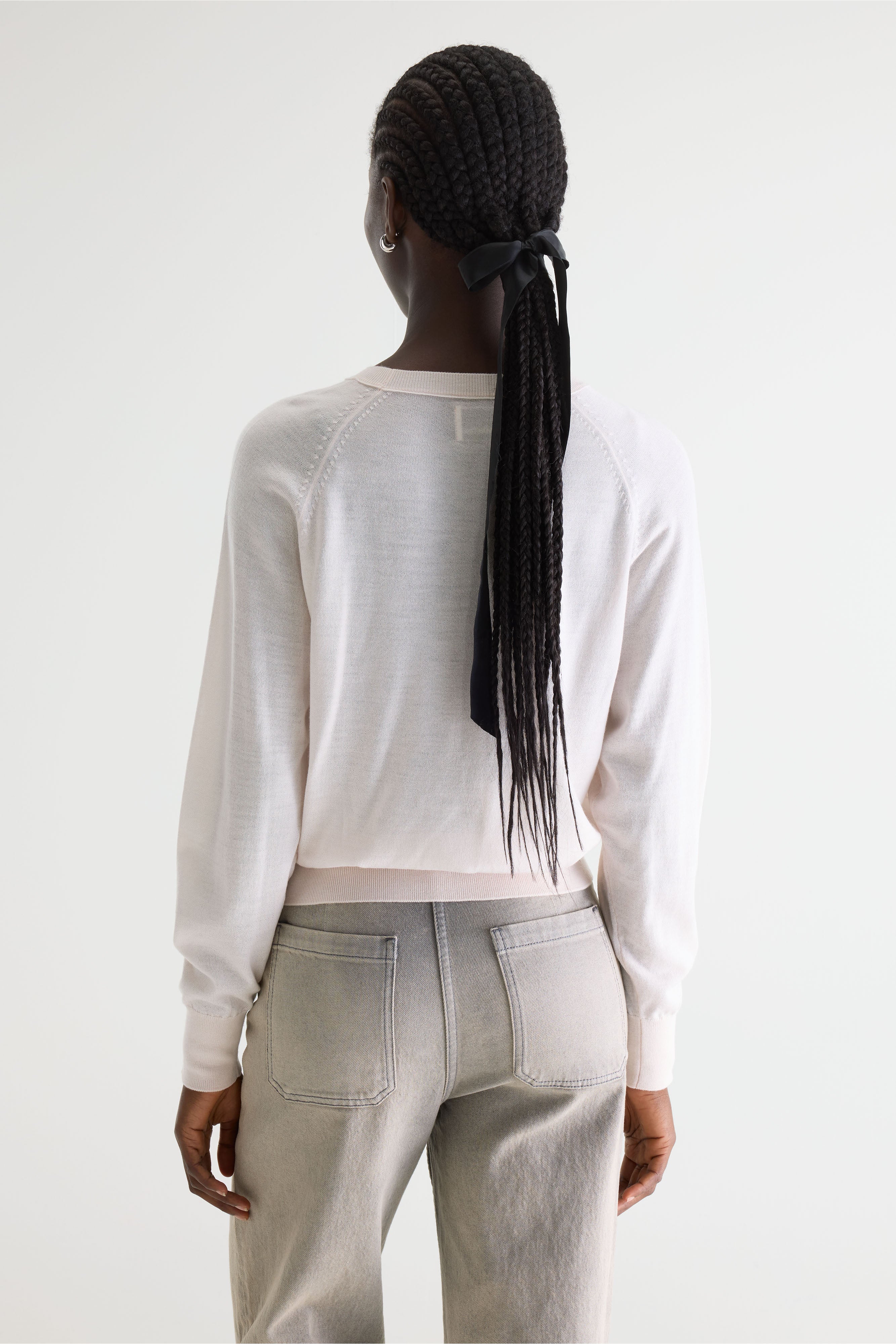 Delen Classic Crewneck Sweater - Ivory For Women | Bellerose