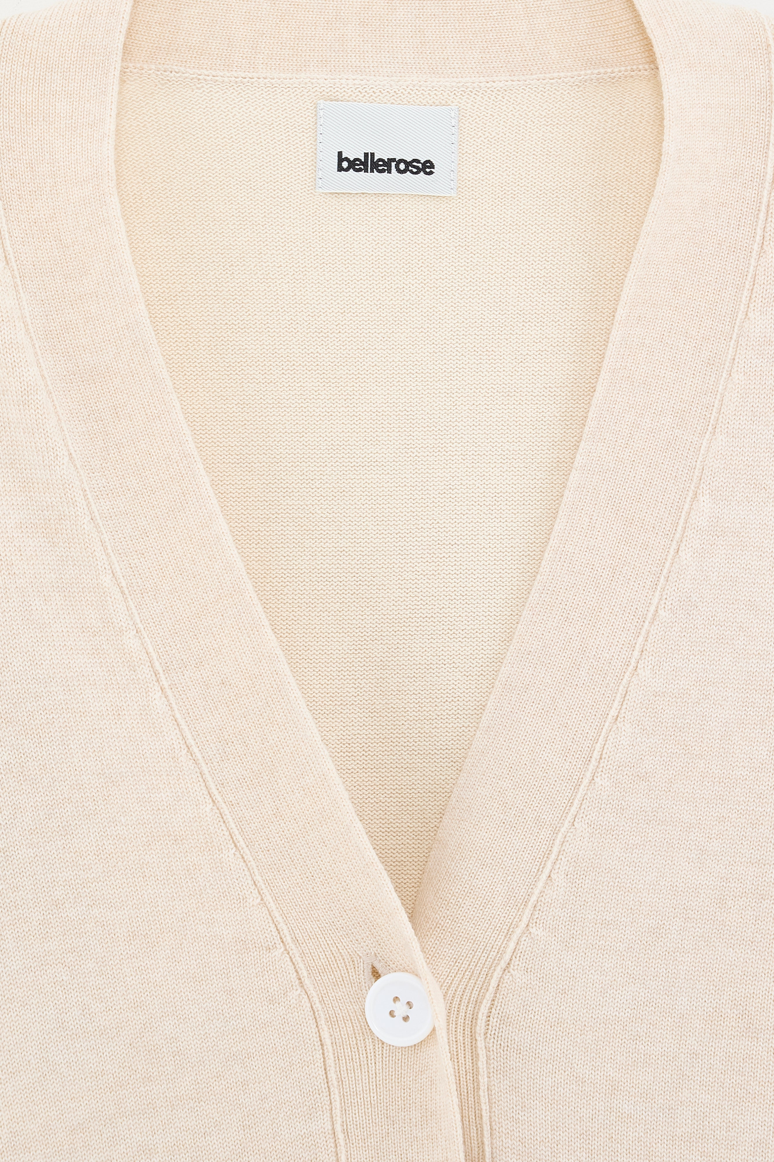 Gakkin V-neck Cardigan - Macadamia / Oatmeal For Women | Bellerose