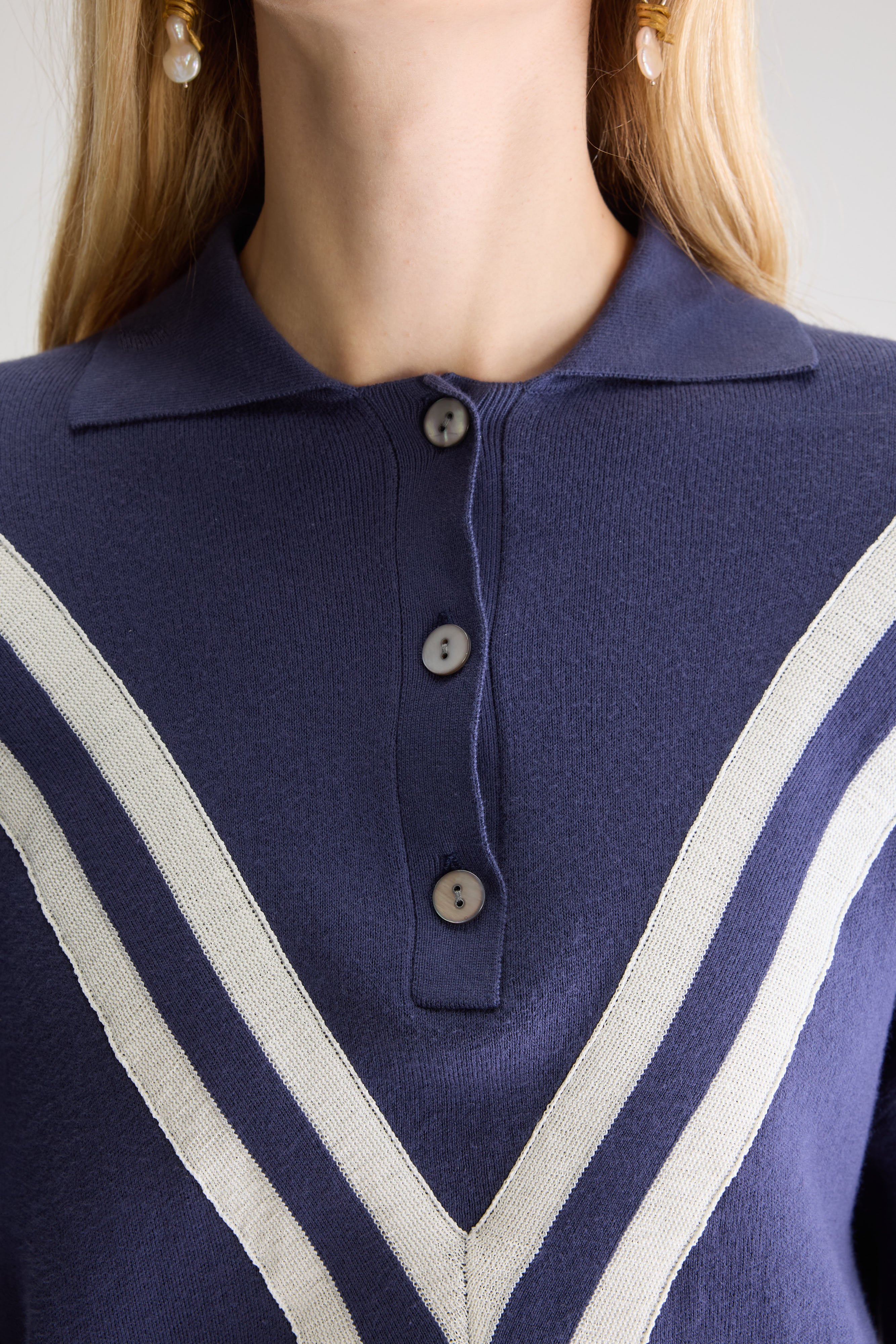 Angvel trui met polohals (251 / W / BLUE NIGHTS)