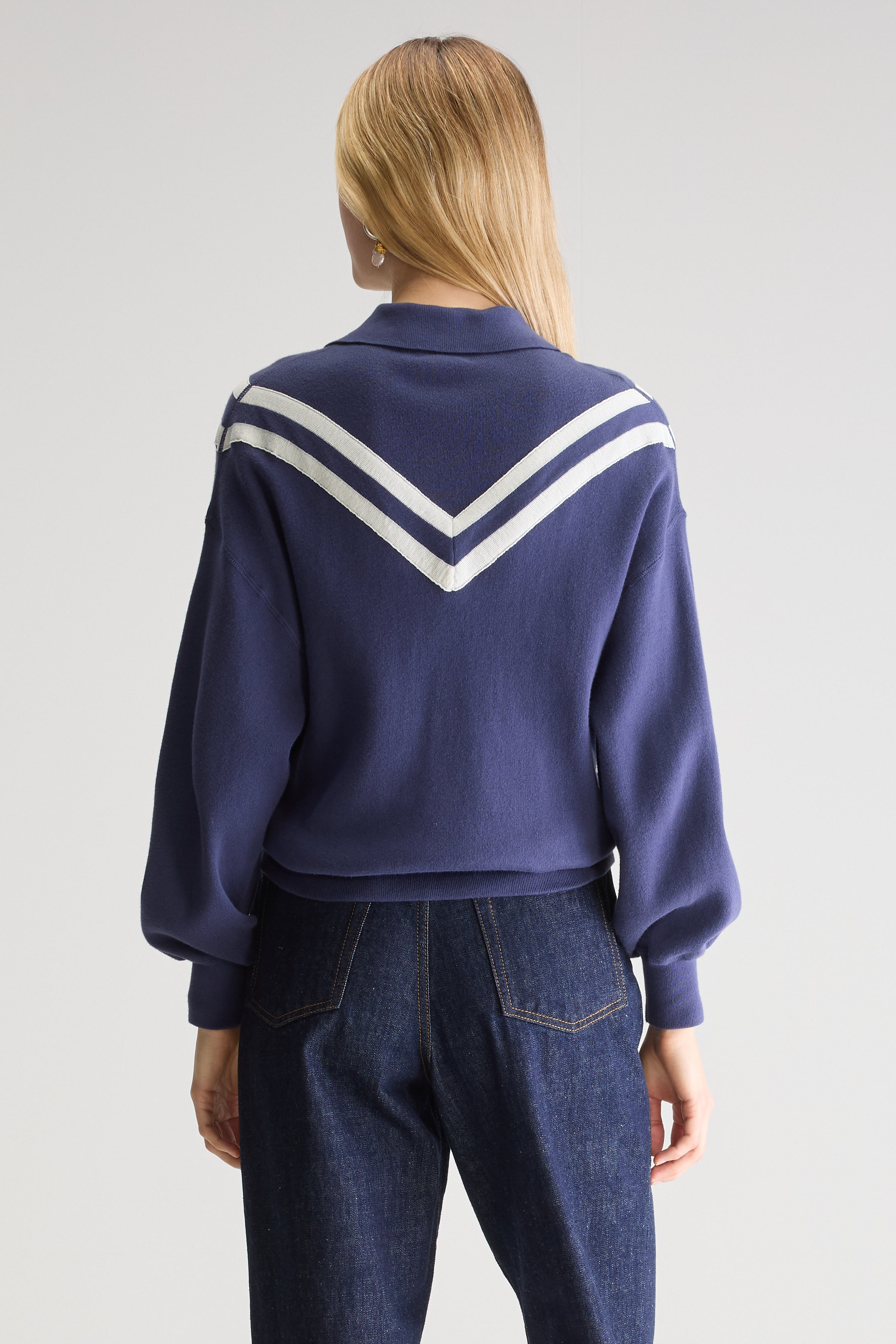 Angvel trui met polohals (251 / W / BLUE NIGHTS)