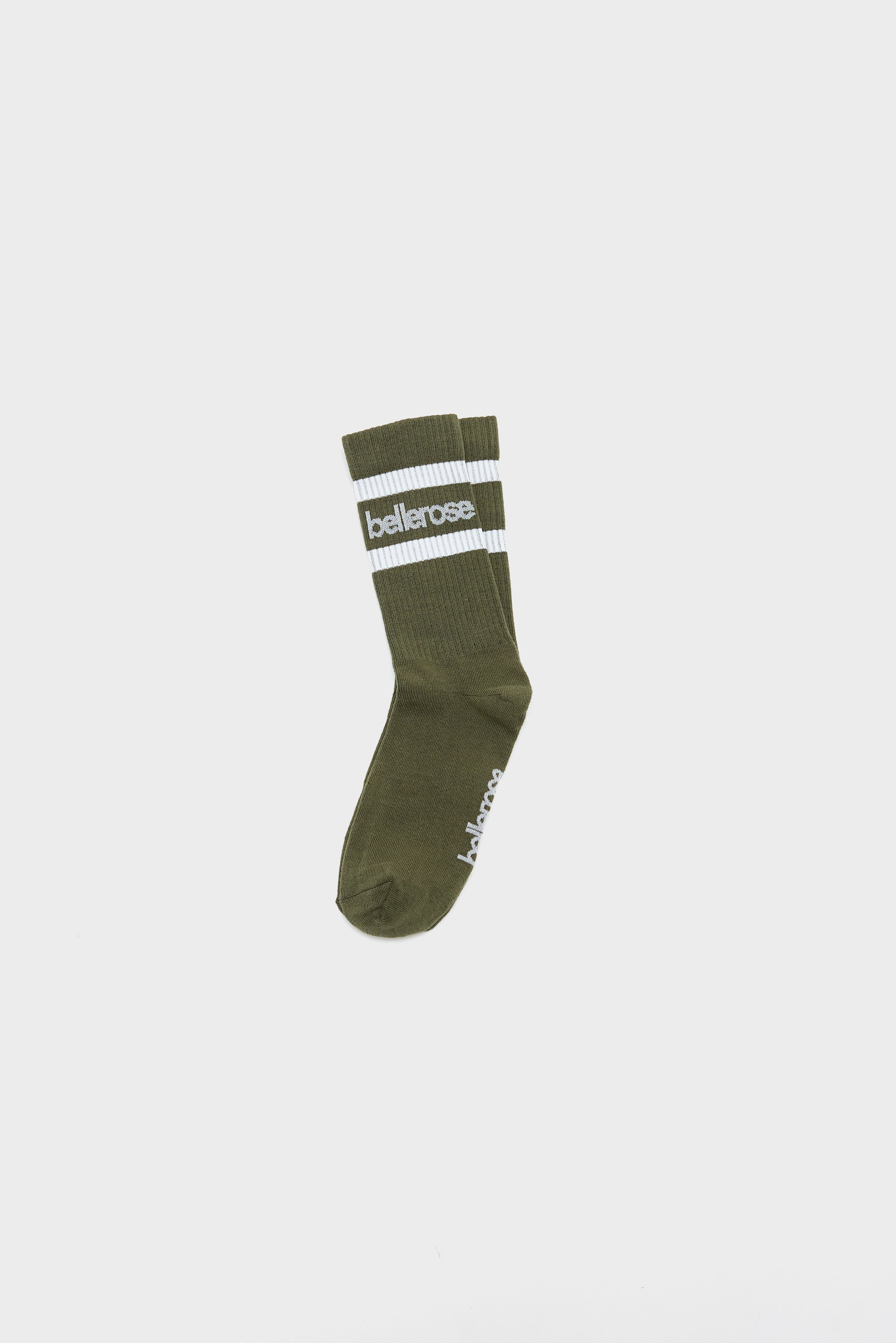 Vanmo Crew Socks - Olive night For Unisex | Bellerose