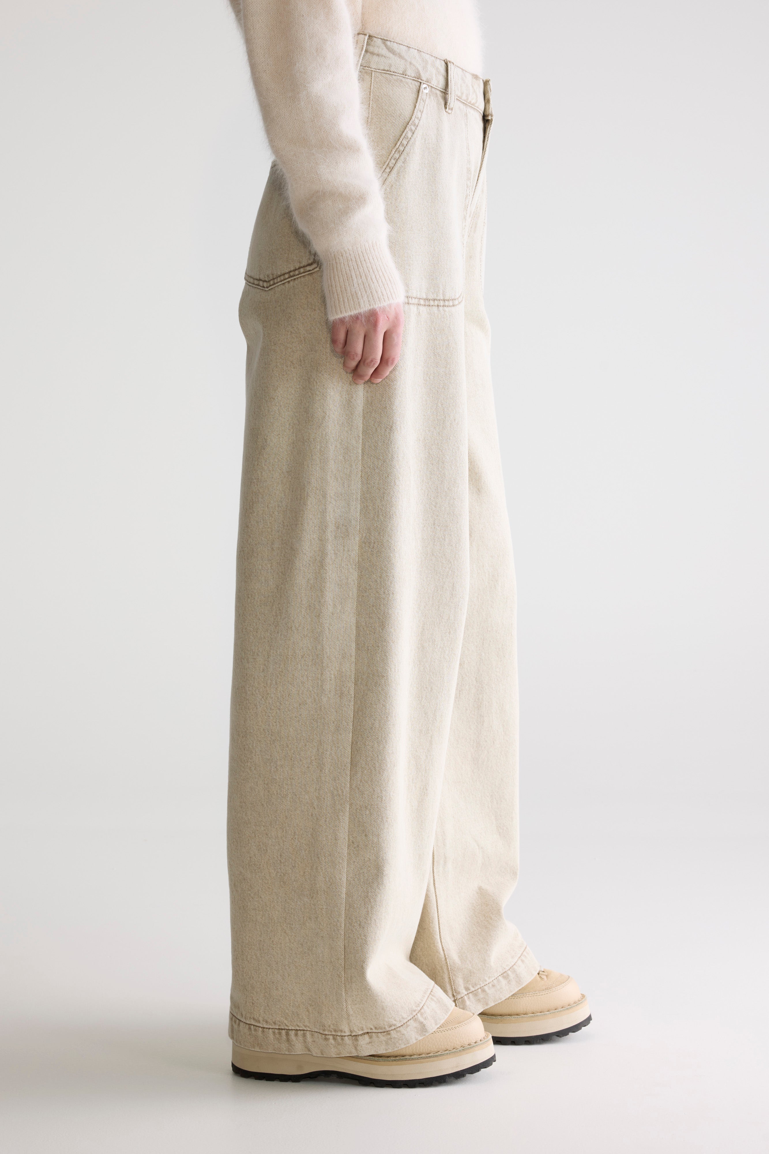 Denim N. 62 Wide Jeans - Beige snow For Women | Bellerose