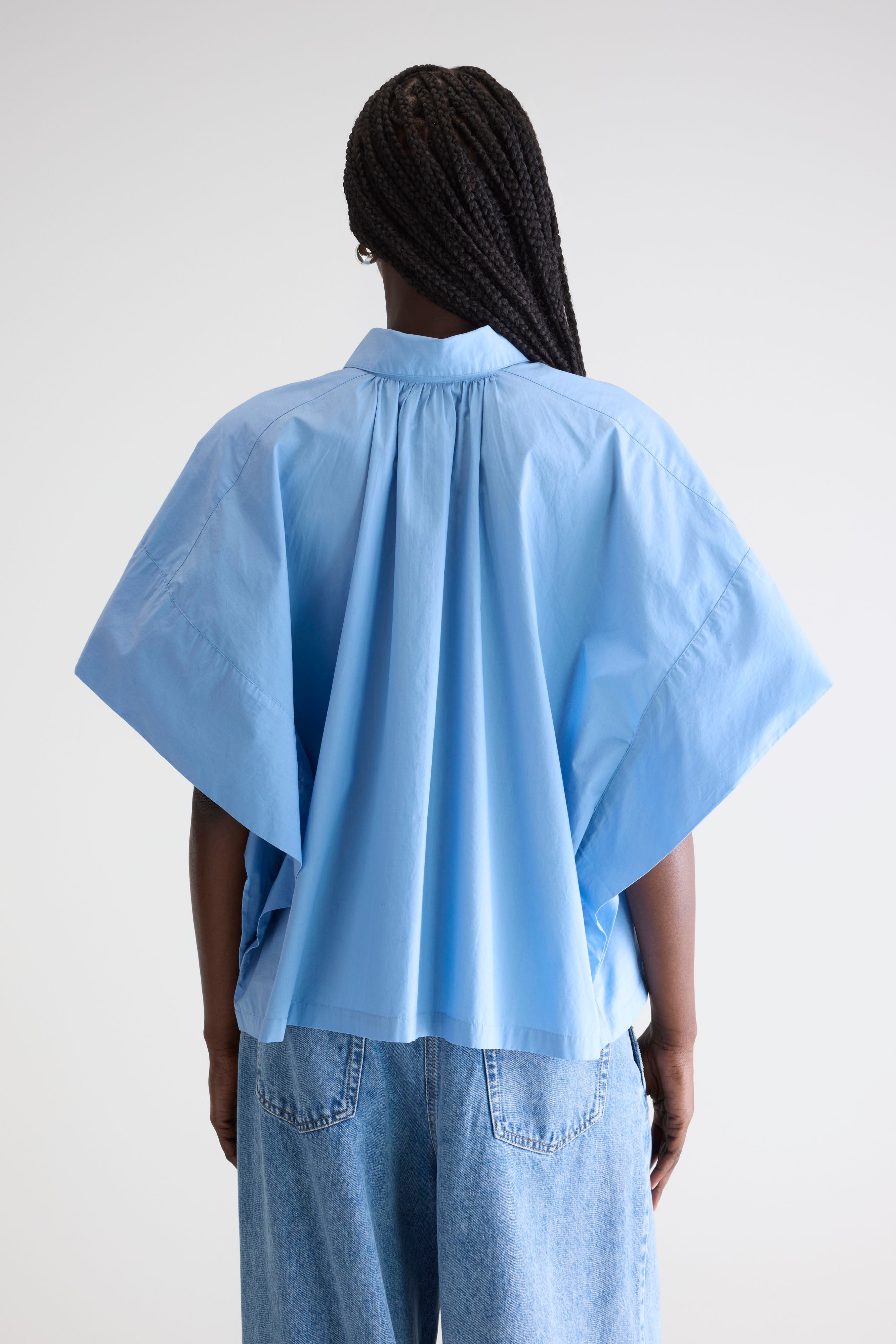 Cairn short-sleeve shirt (252 / W / BLUE SHIRT)