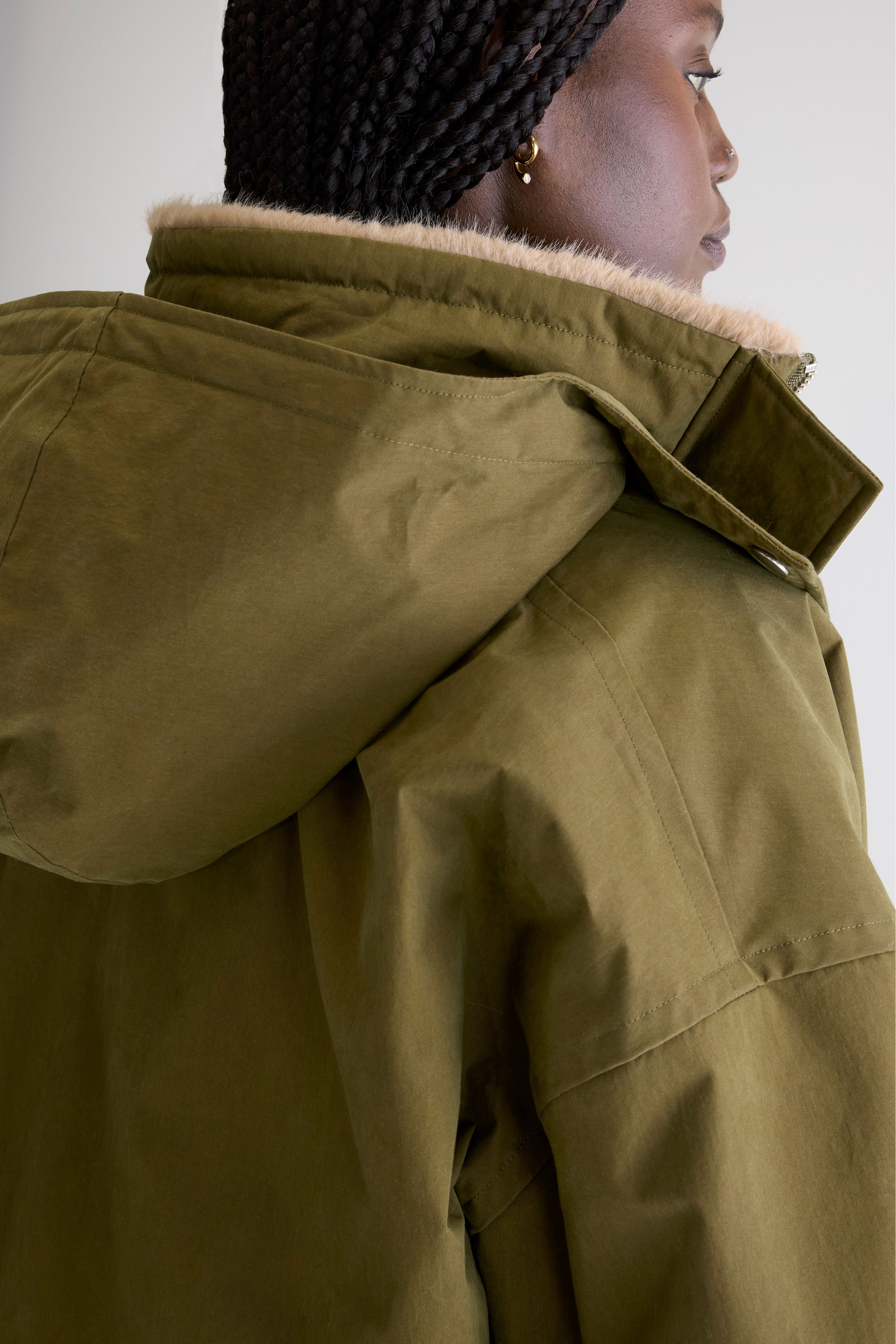 Herna cropped jacket (252 / W / MILITARY)