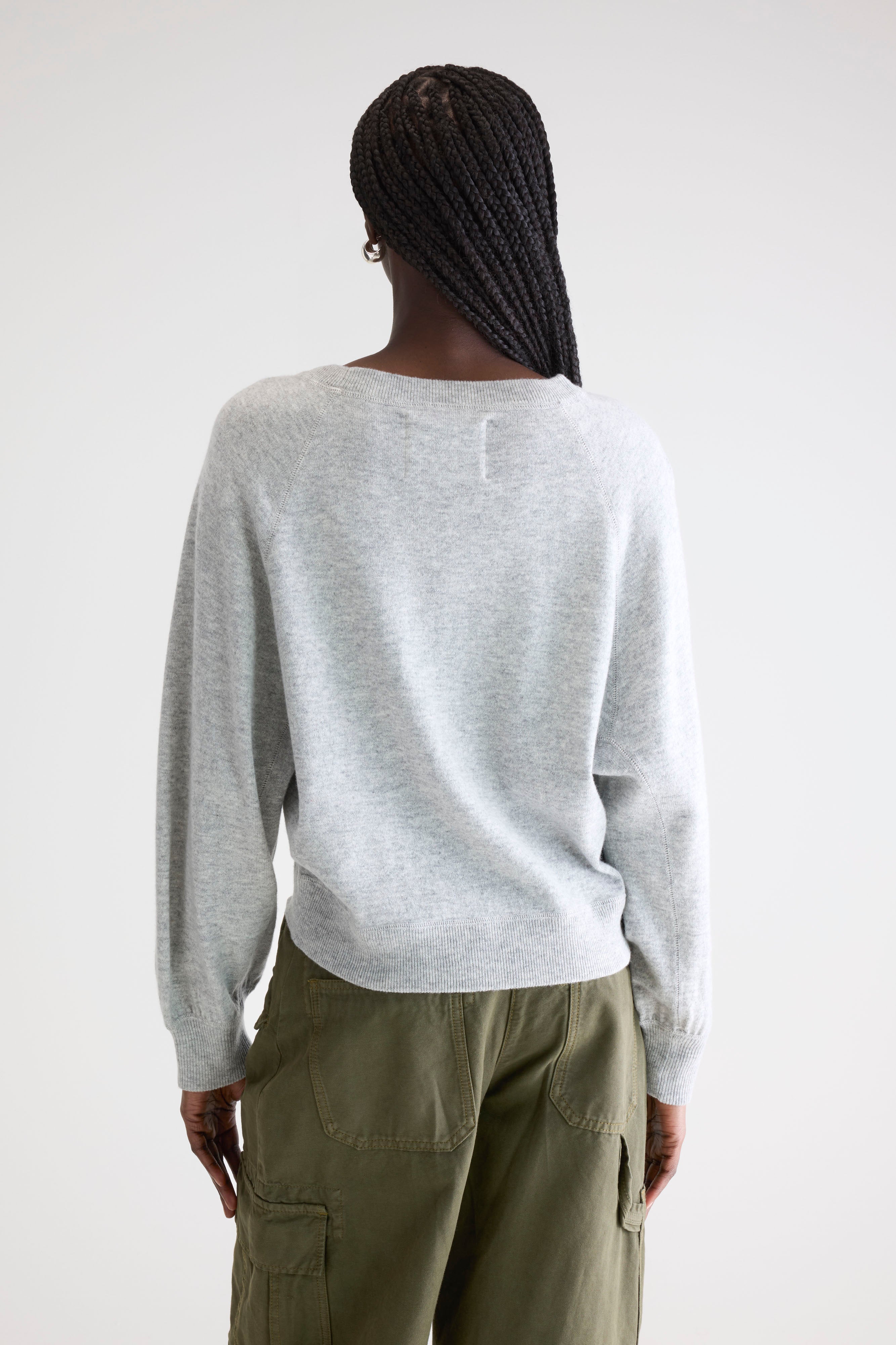 Spanne Crewneck Sweater - Light grey For Women | Bellerose