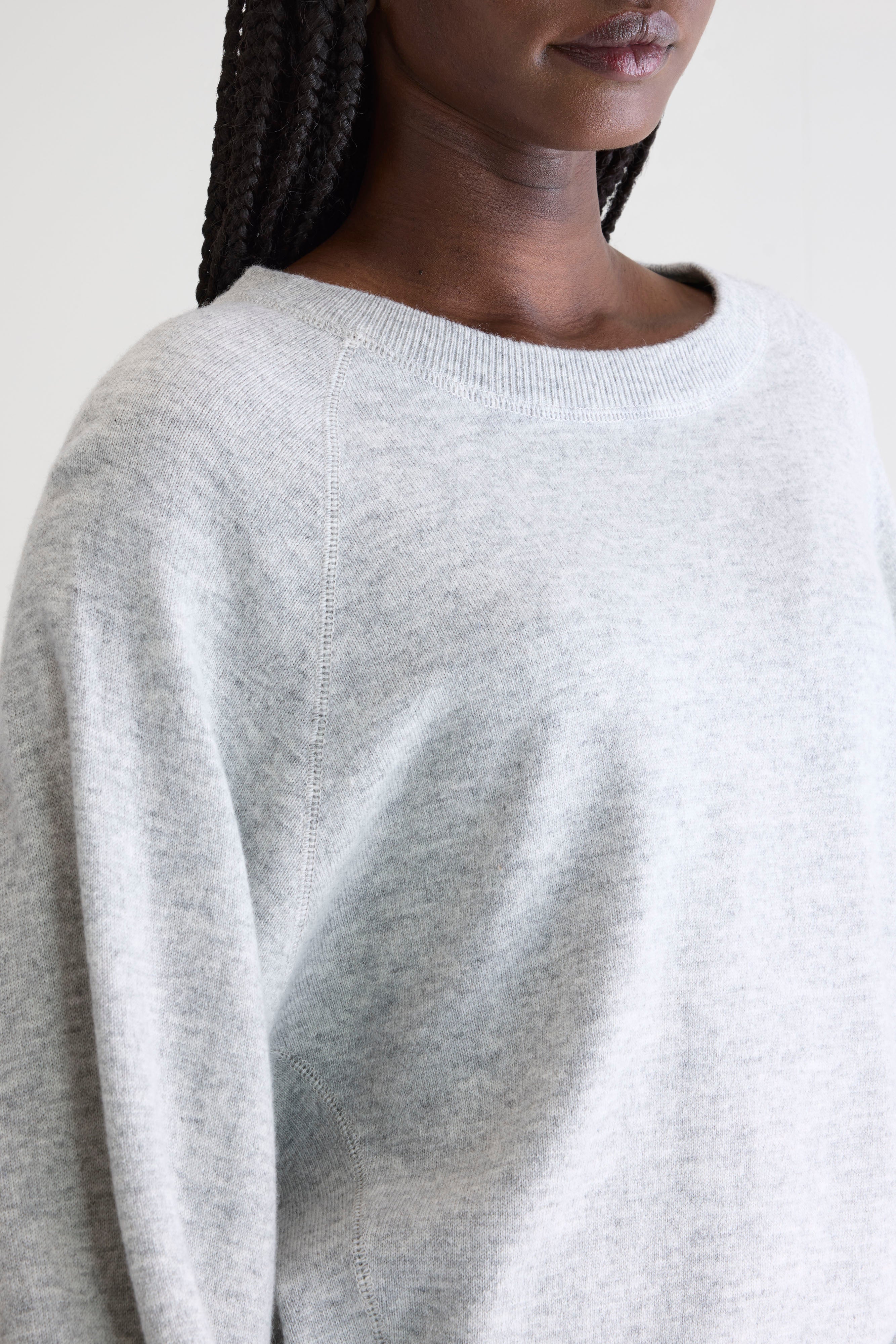 Spanne Crewneck Sweater - Light grey For Women | Bellerose