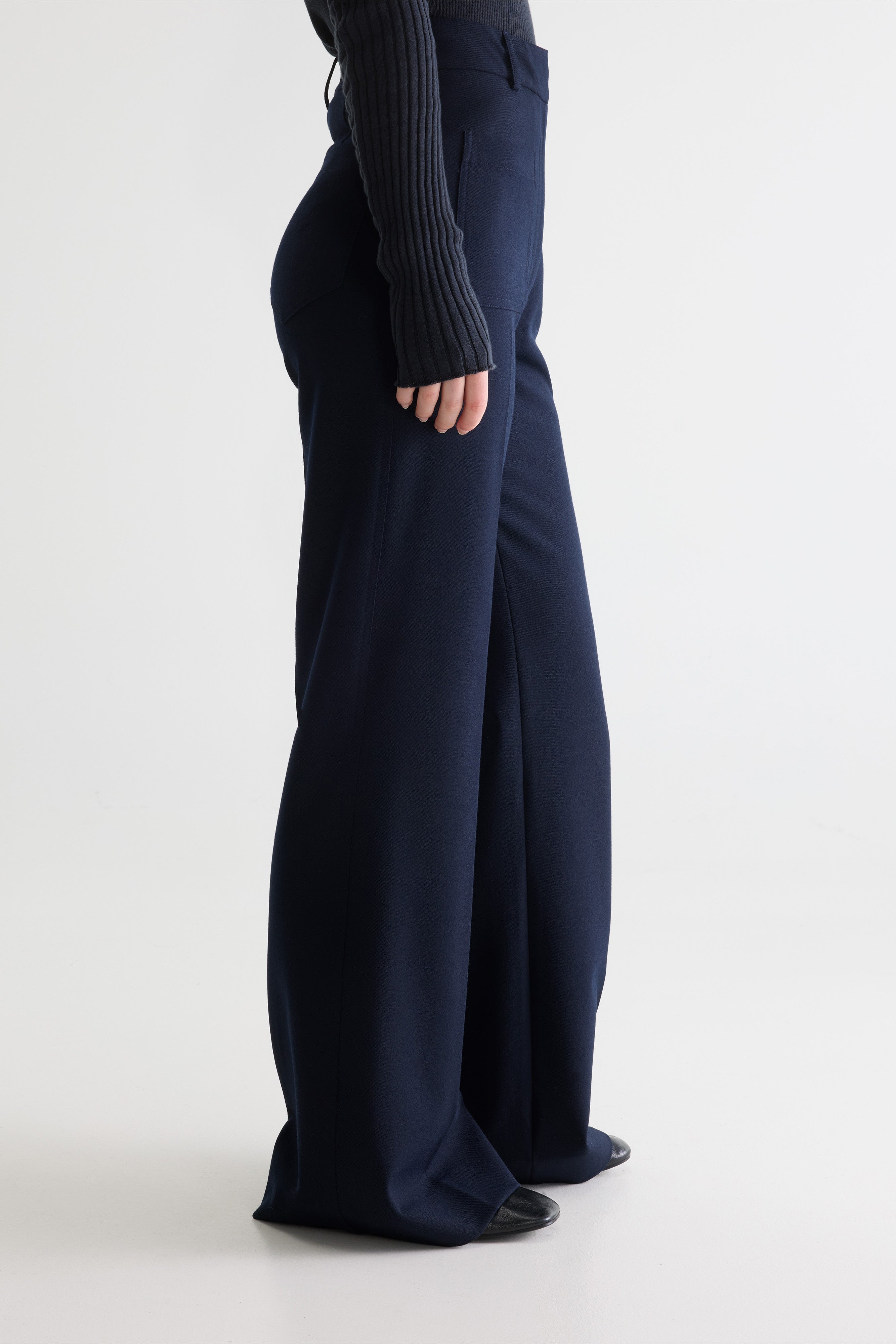 Vinh Slim Trousers - Dark navy For Women | Bellerose