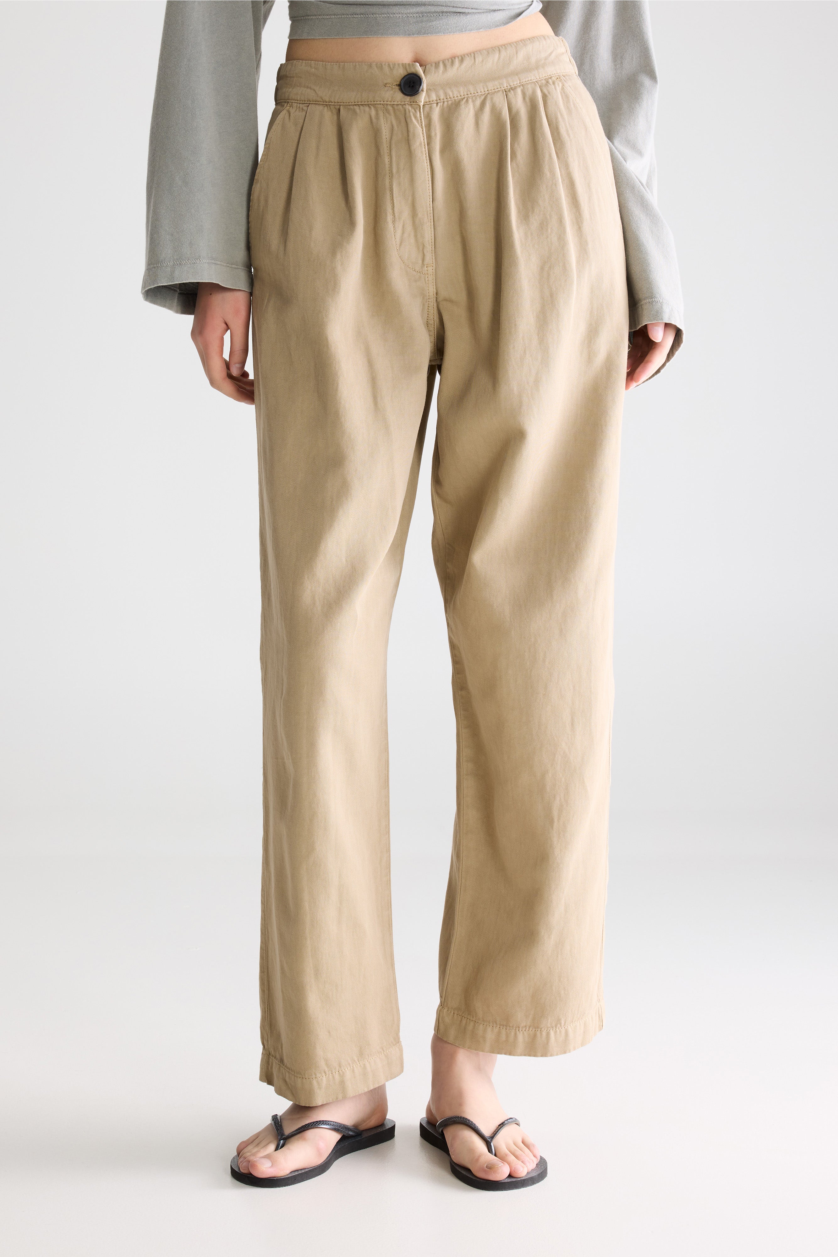 Pillow Regular Trousers - Clay For Women | Bellerose
