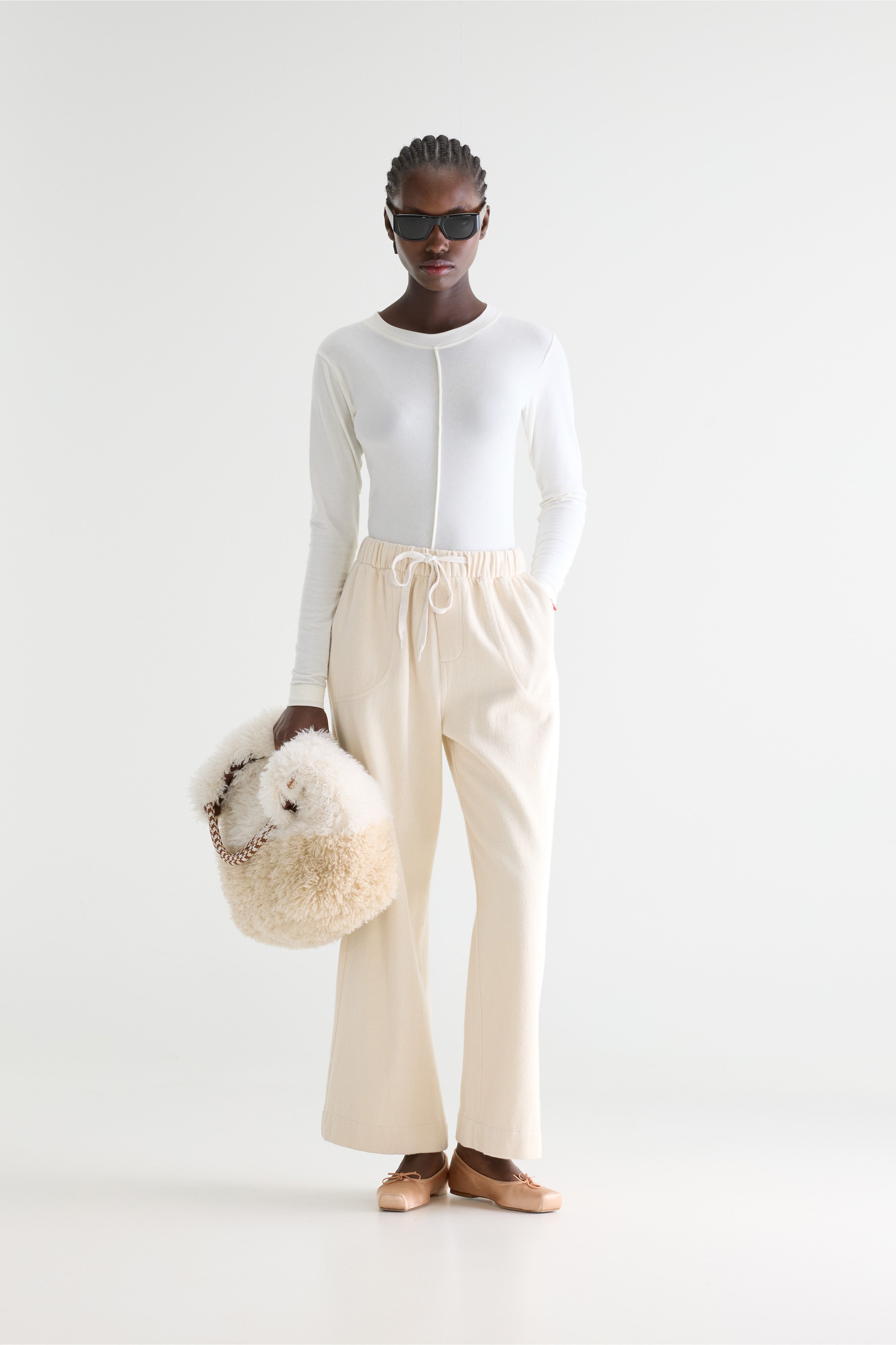 Juna Relaxed Trousers - Natural For Women | Bellerose
