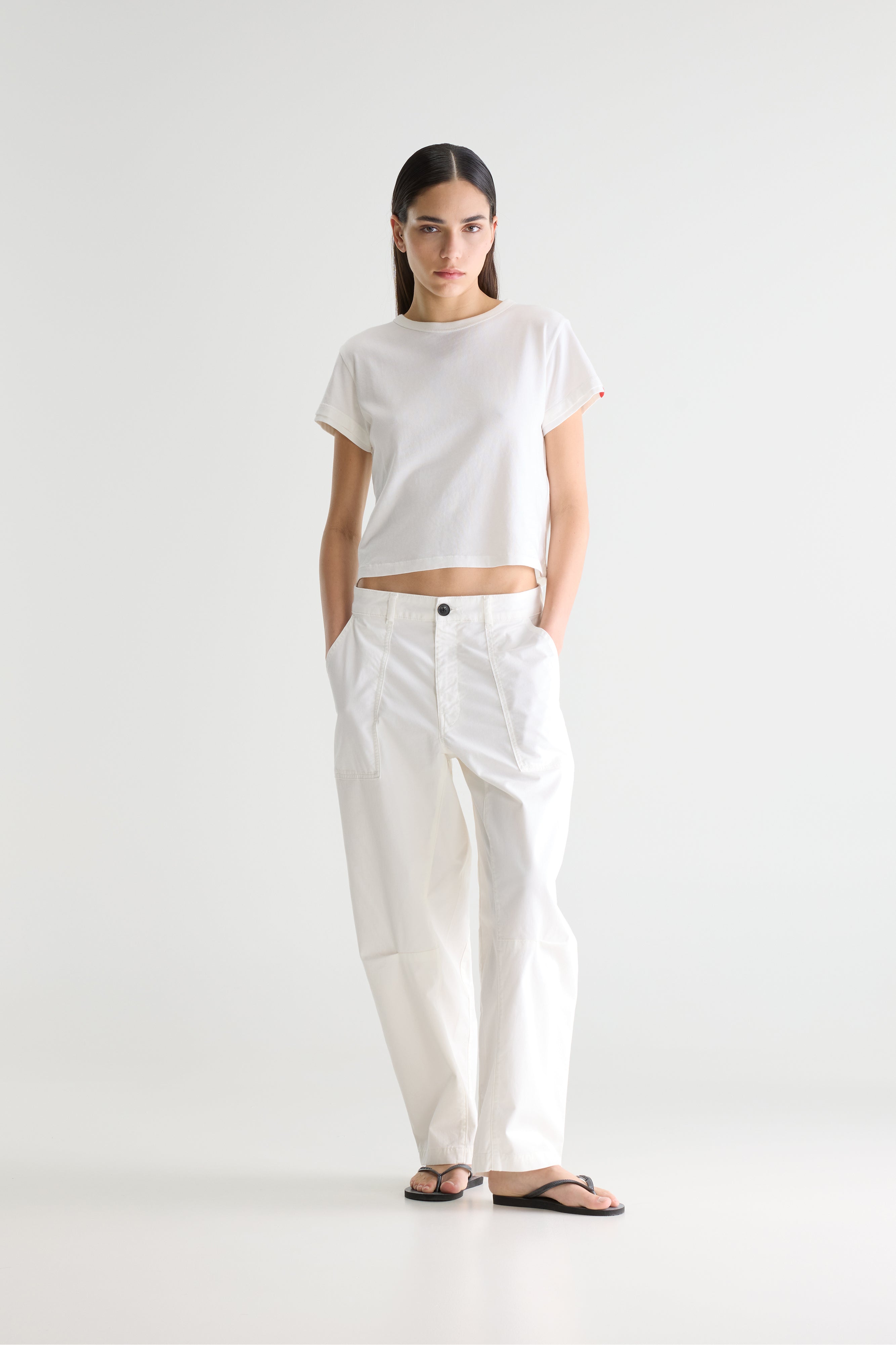Kiara Relaxed Trousers - White For Women | Bellerose