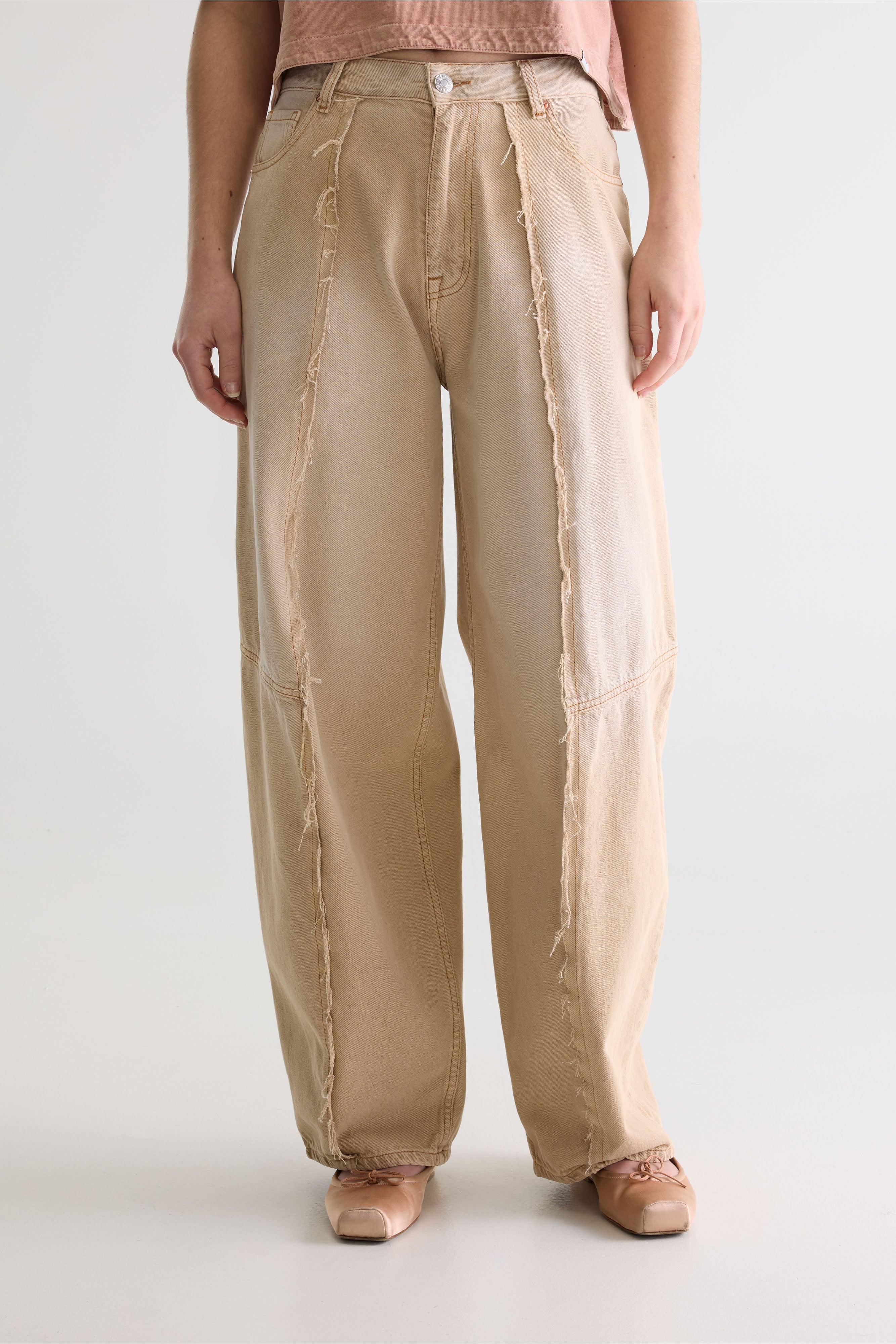 Denim N. 83 Balloon Jeans - Beige stone For Women | Bellerose