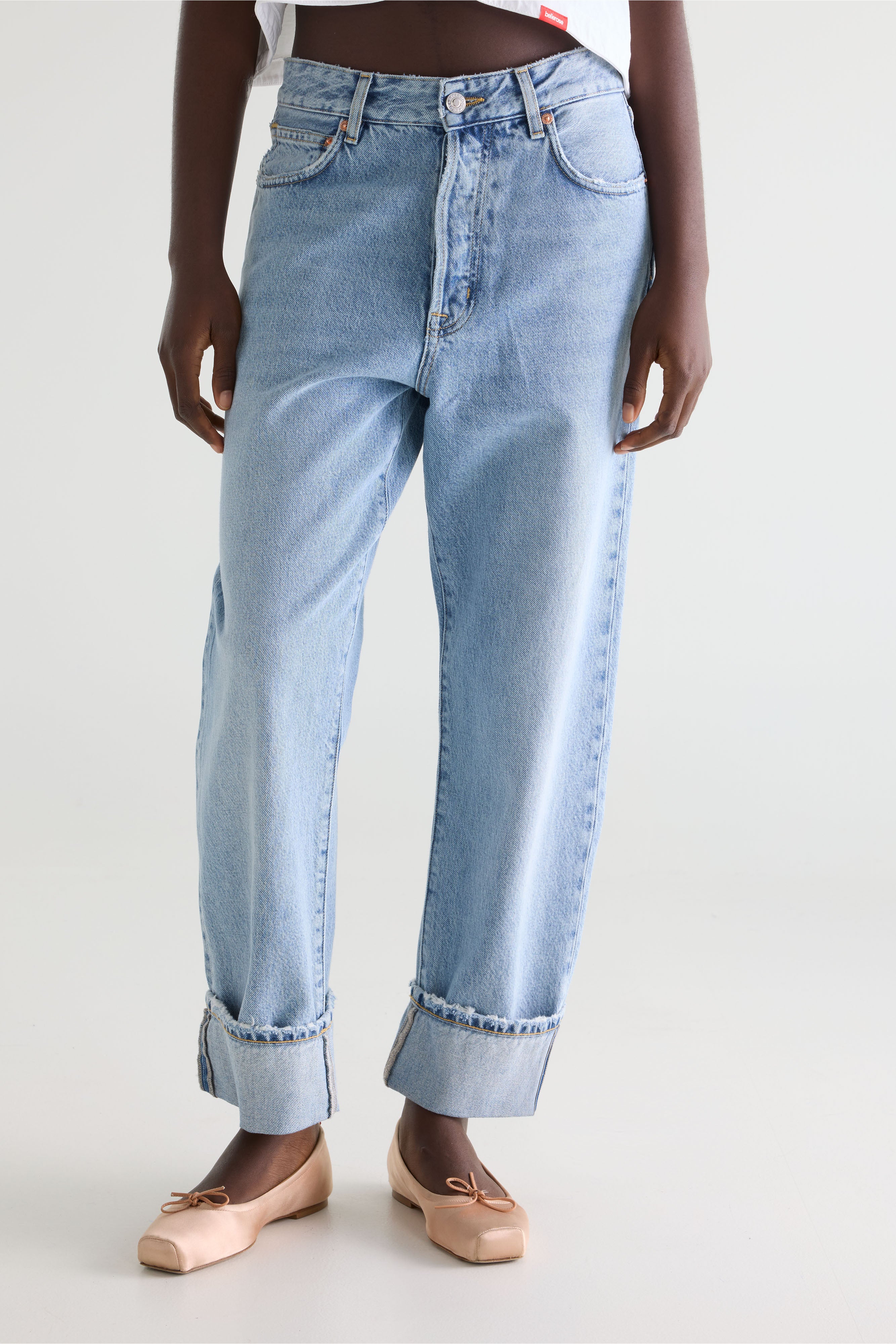 Denim N. 46 Wide Jeans - Blue bleach For Women | Bellerose