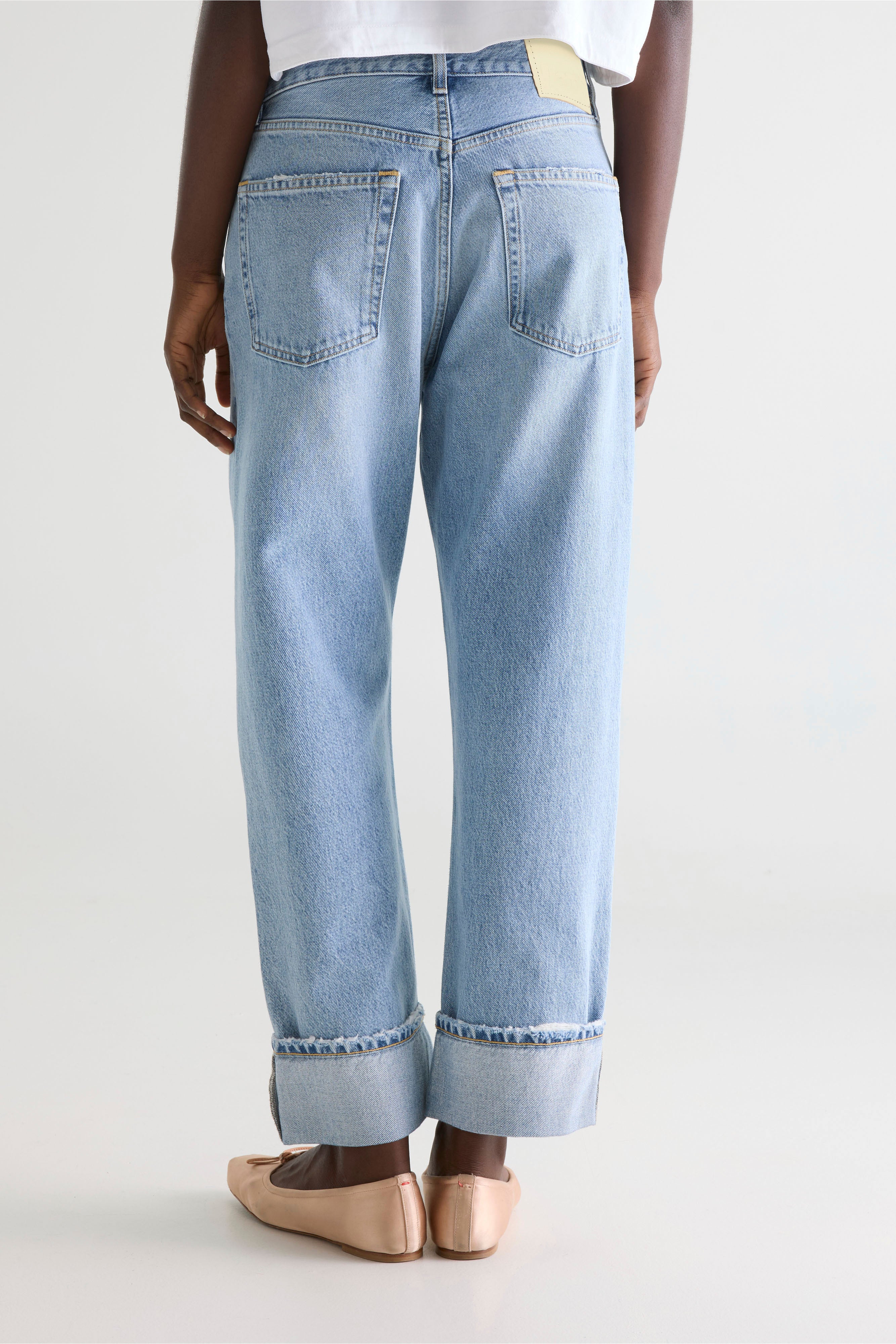 Denim N. 46 Wide Jeans - Blue bleach For Women | Bellerose