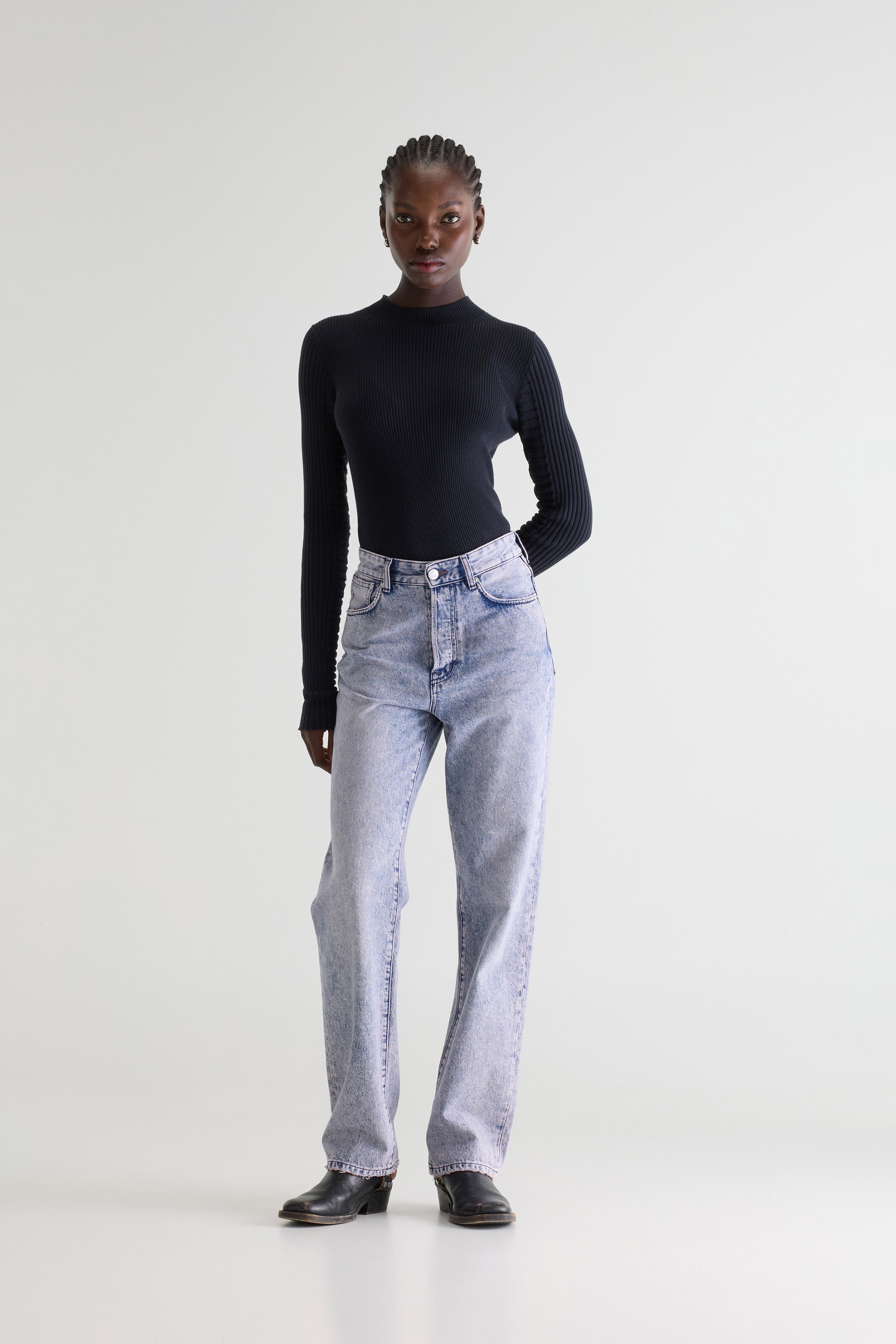 Denim N. 35 Straight Jeans - Iris snow For Women | Bellerose