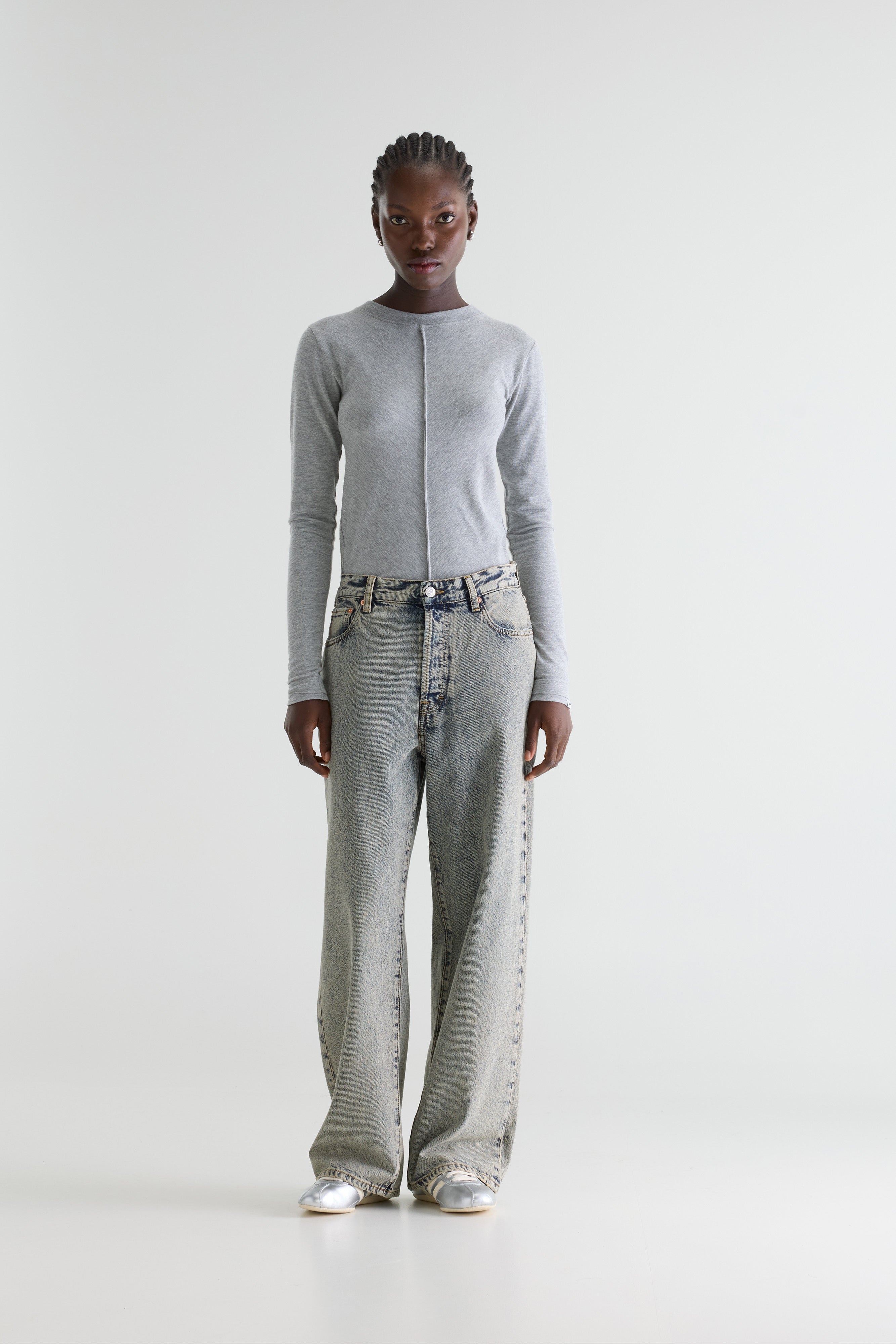 Denim N. 66 Loose Jeans - Dirty blue For Women | Bellerose