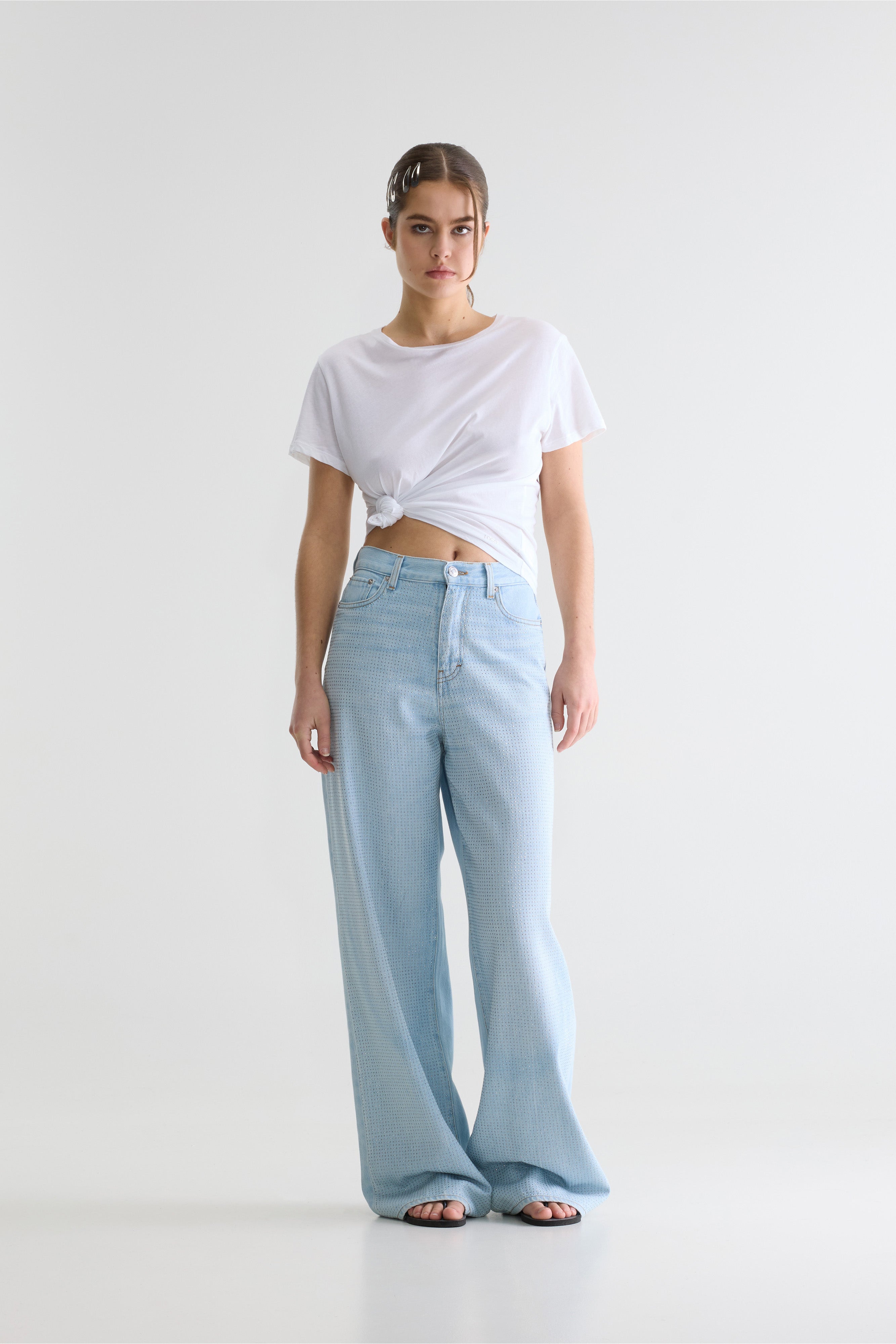 Denim N. 64 Wide Jeans - Bleach For Women | Bellerose