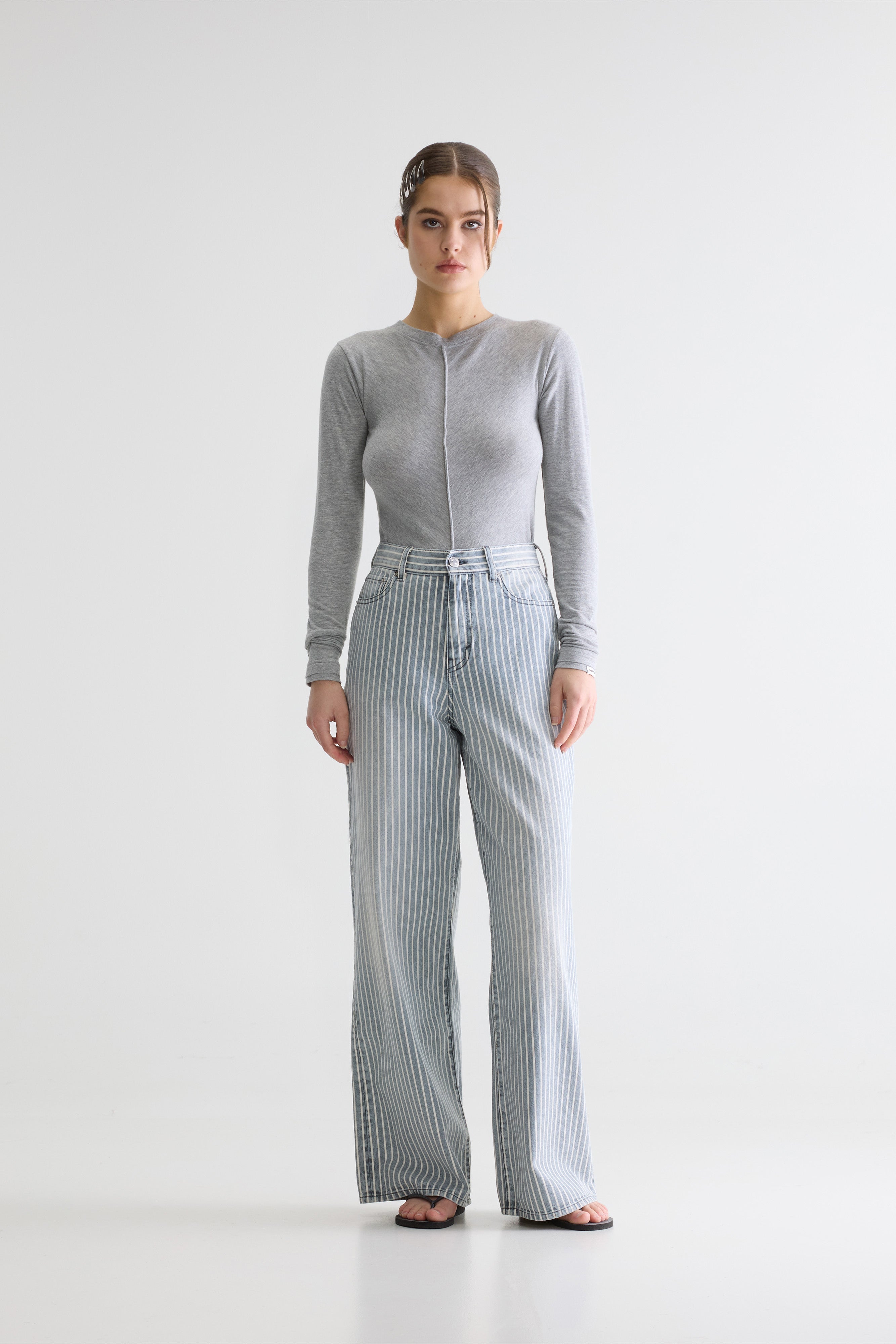 Denim N. 64 Wide Jeans - Stripe a Für Women | Bellerose