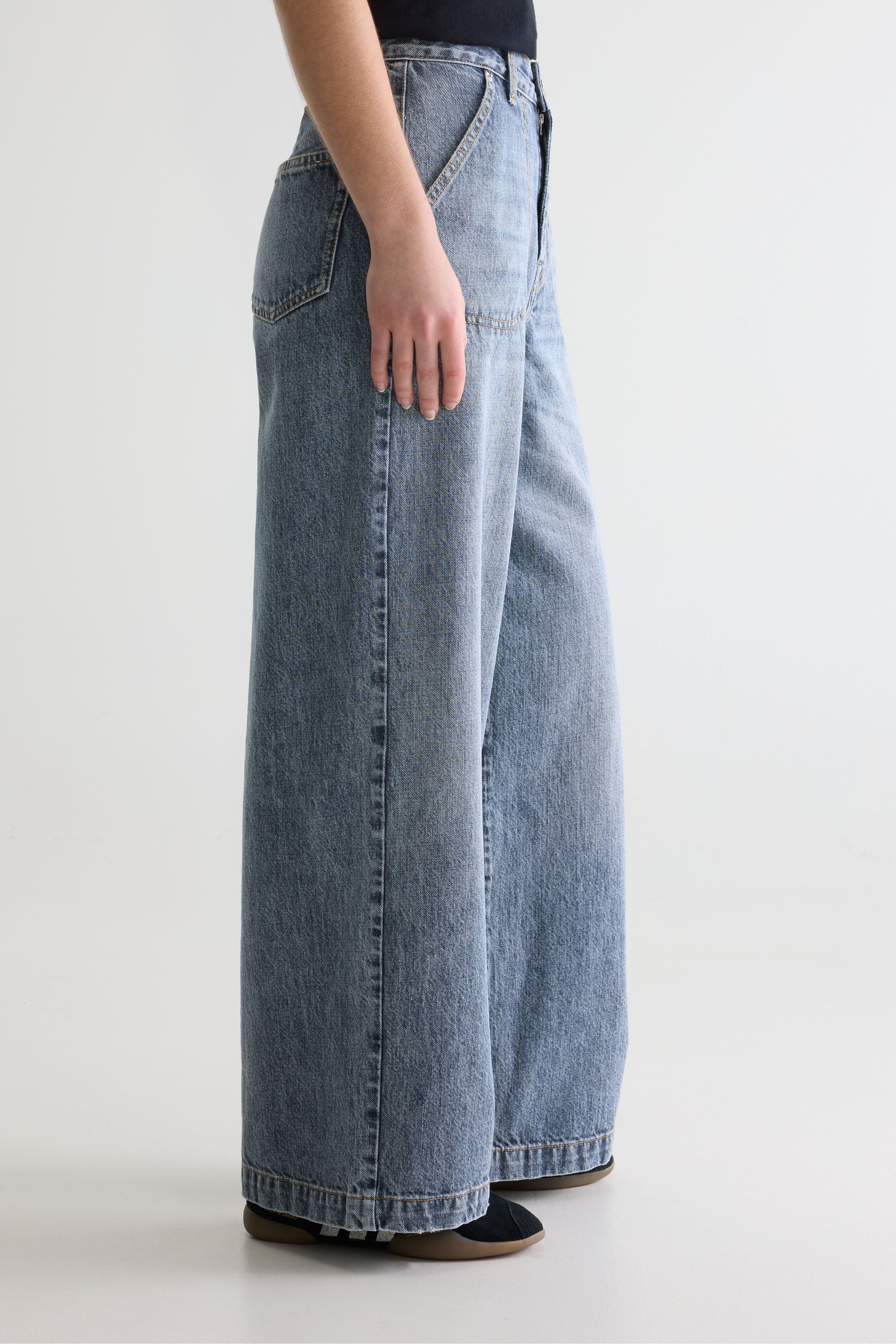 Denim N. 62 Wide Jeans - Vintage blue For Women | Bellerose