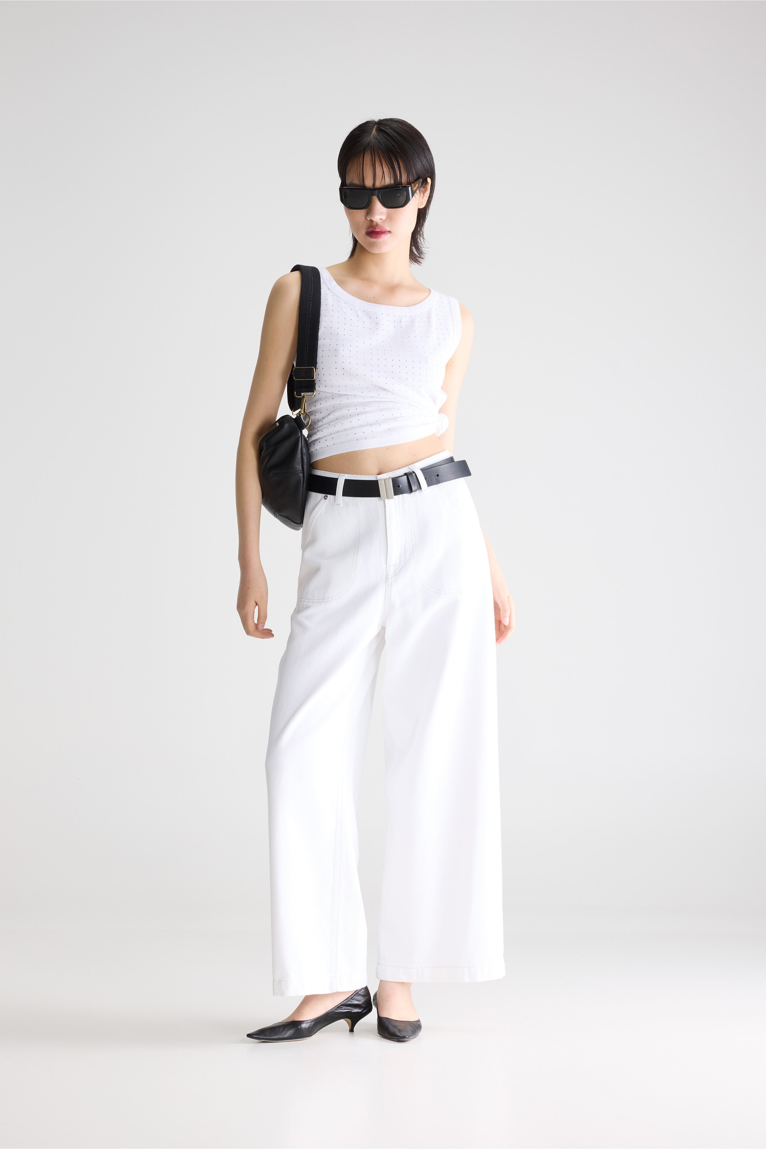 Denim N. 62 Wide Jeans - White For Women | Bellerose