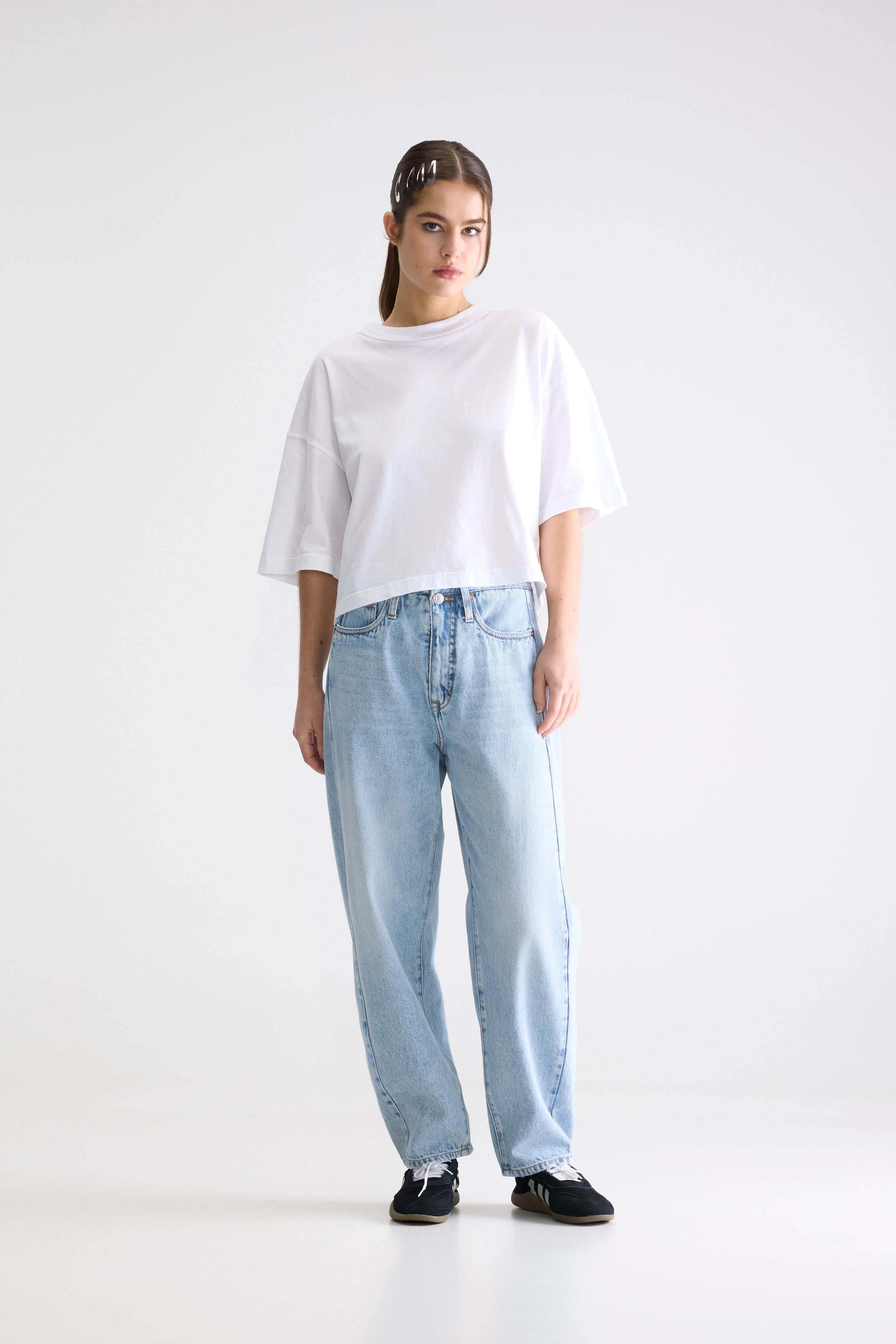 Denim N. 55 Loose Jeans - Lt blue bleach For Women | Bellerose