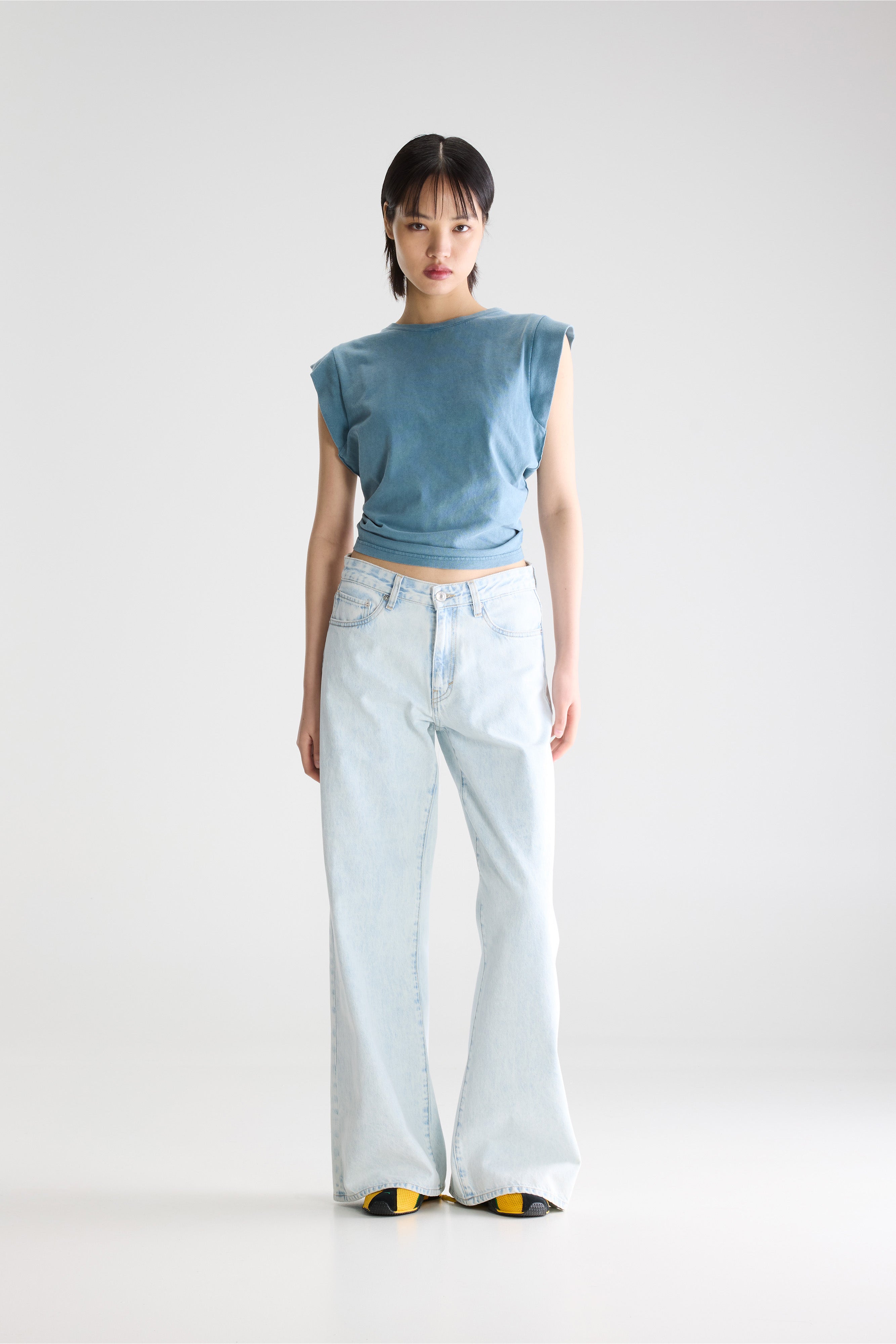 Denim N. 97 Wide Jeans - Ice bleach For Women | Bellerose
