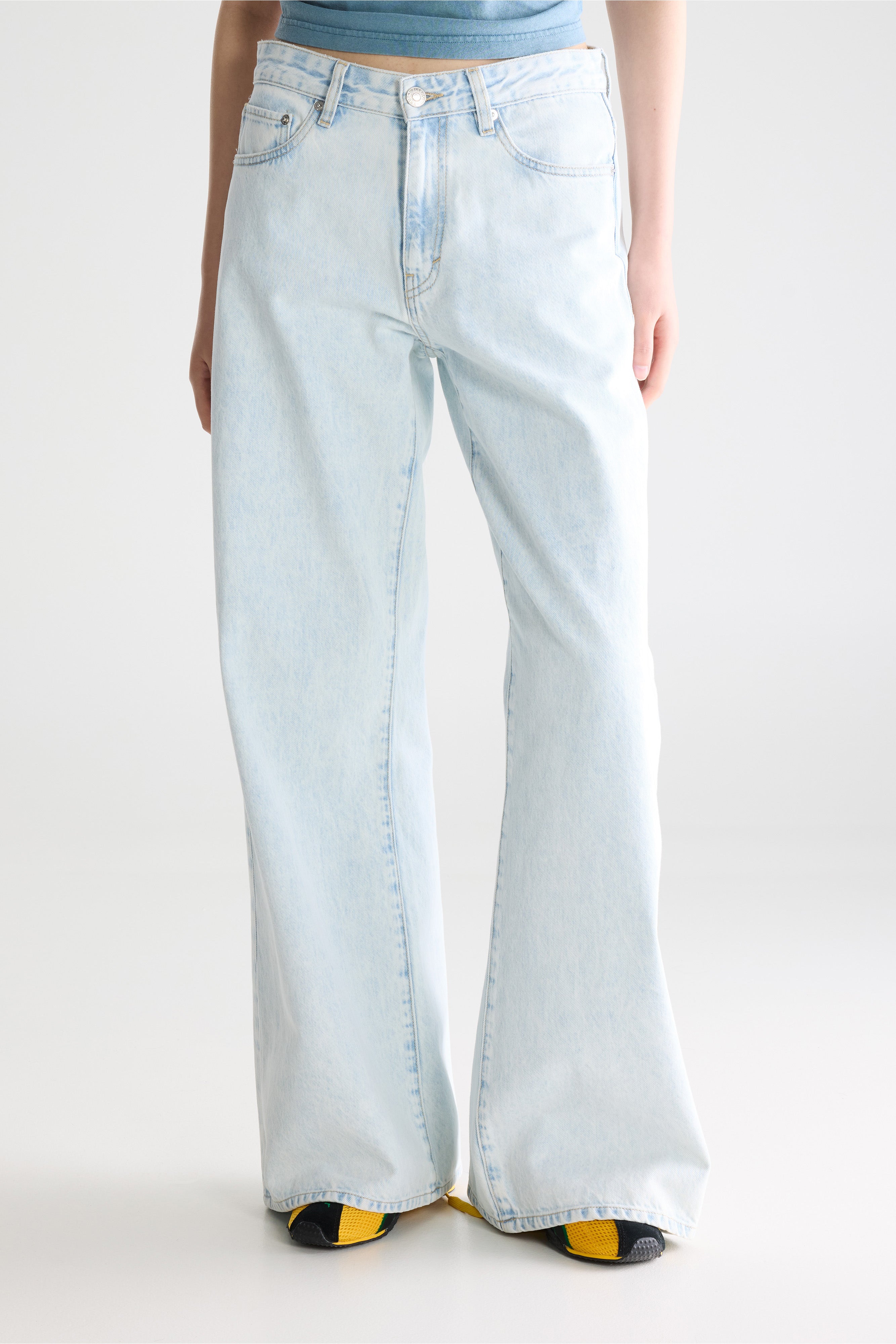 Denim N. 97 Wide Jeans - Ice bleach For Women | Bellerose