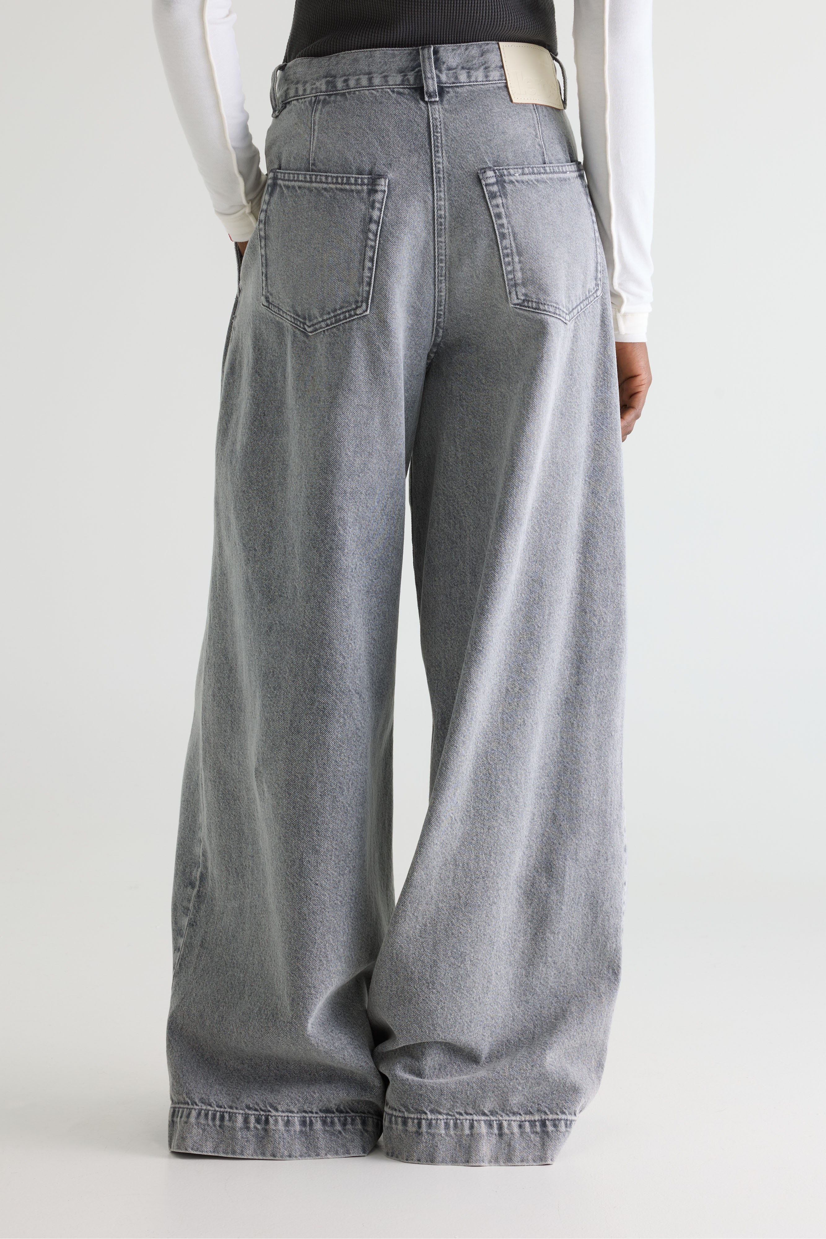 Denim N. 74 Super-wide Jeans - Used grey For Women | Bellerose