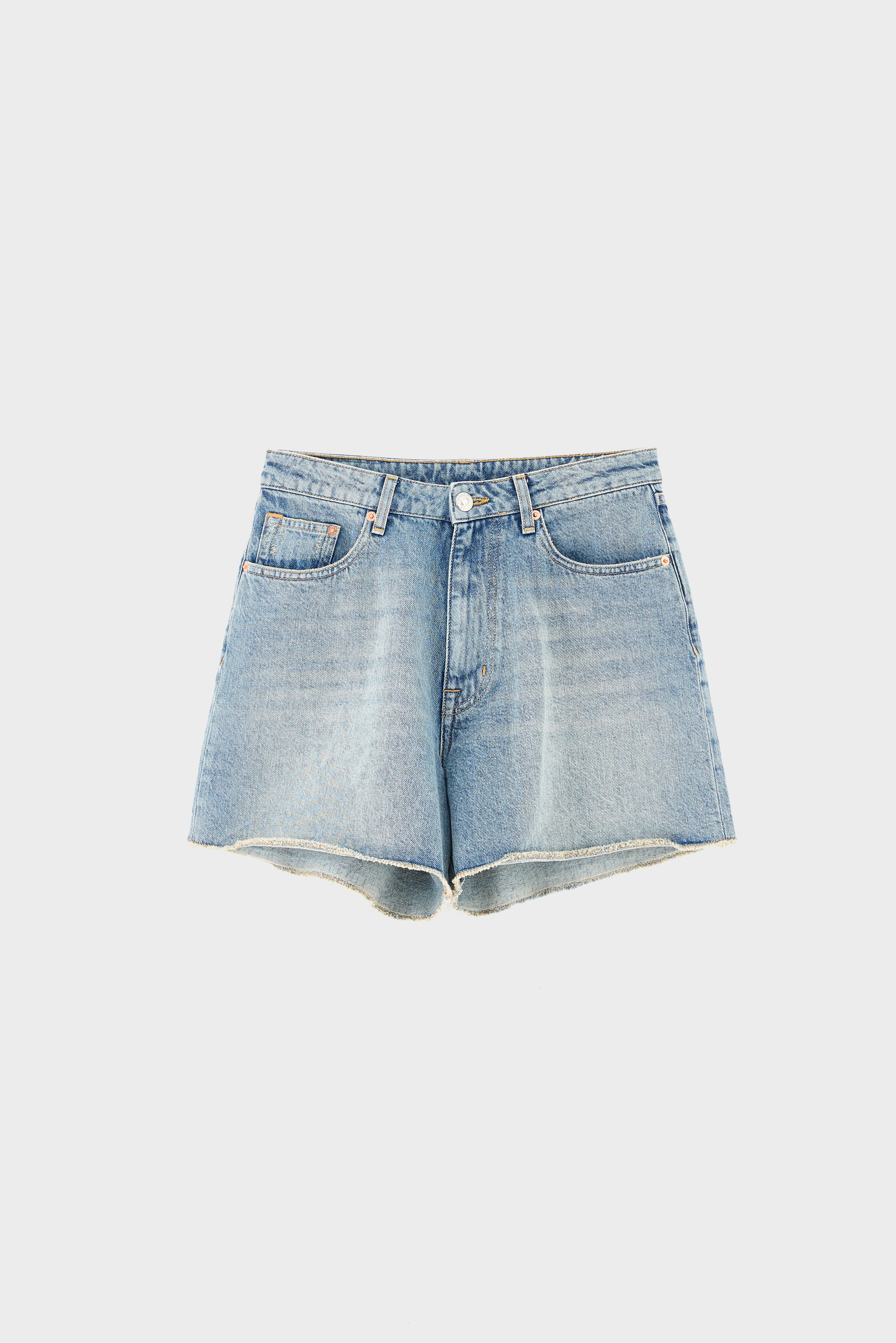 Pactol wide denim shorts (261 / W / VINTAGE LT BLUE)