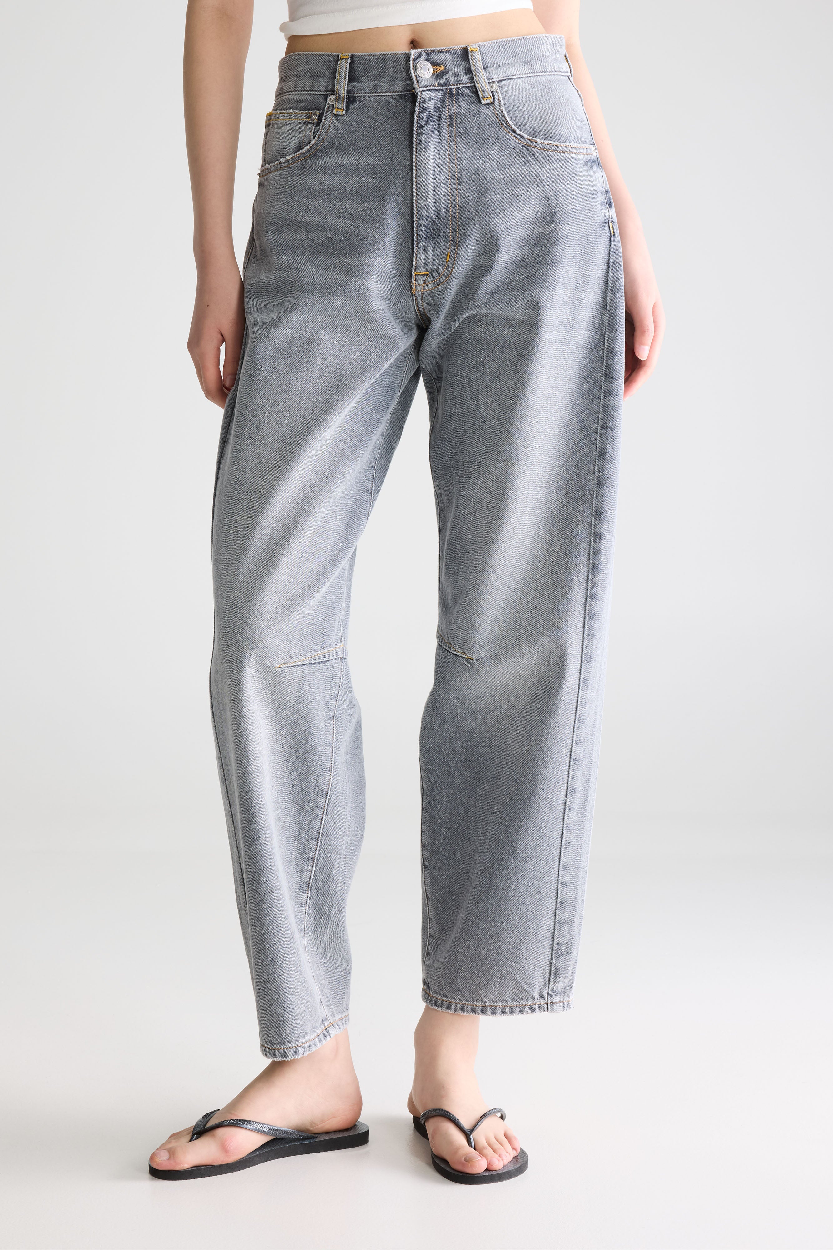 Denim N. 82 Balloon Jeans - Grey bleach For Women | Bellerose