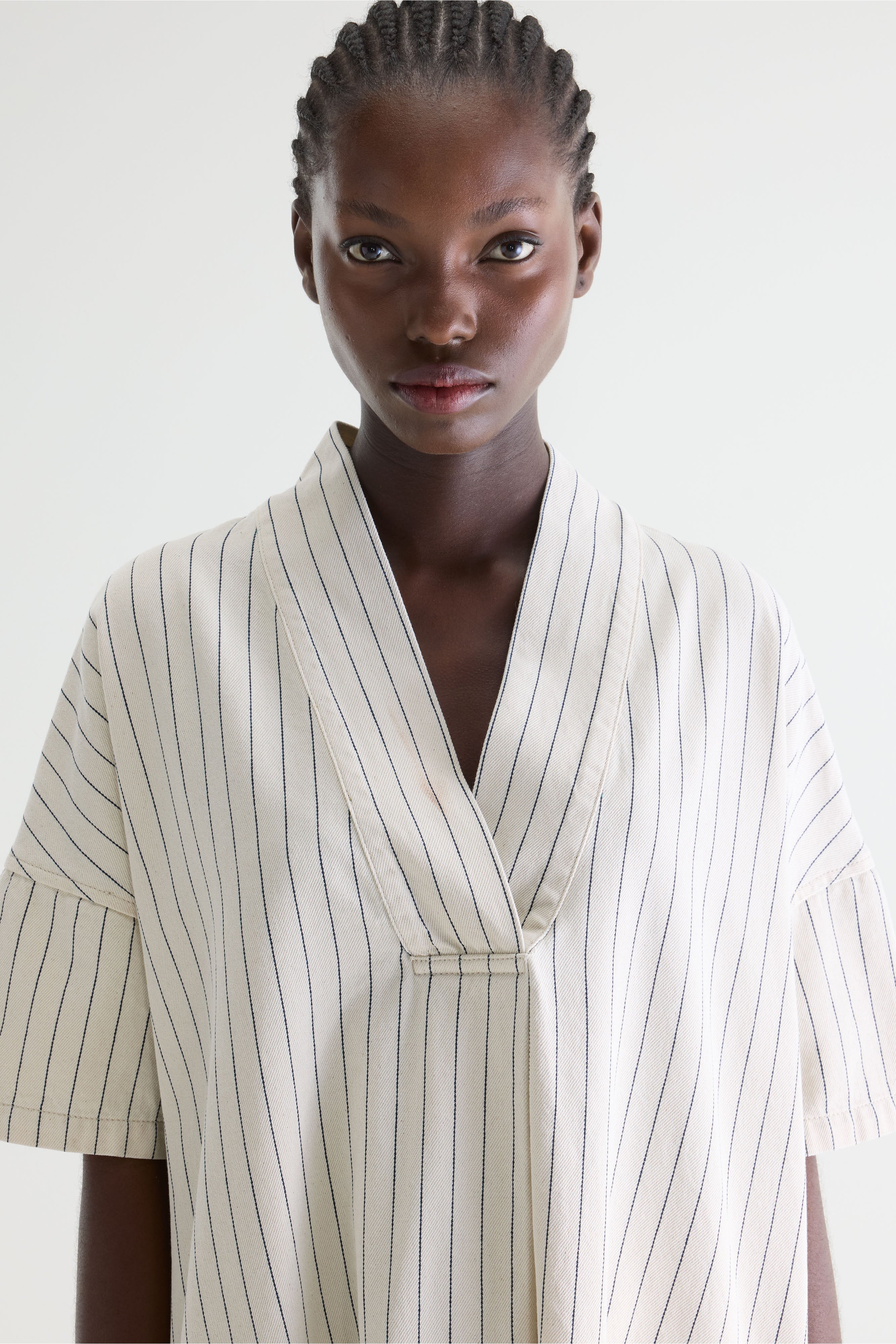 Robe En Denim Pax - Natural / Navy Pour Femme | Bellerose