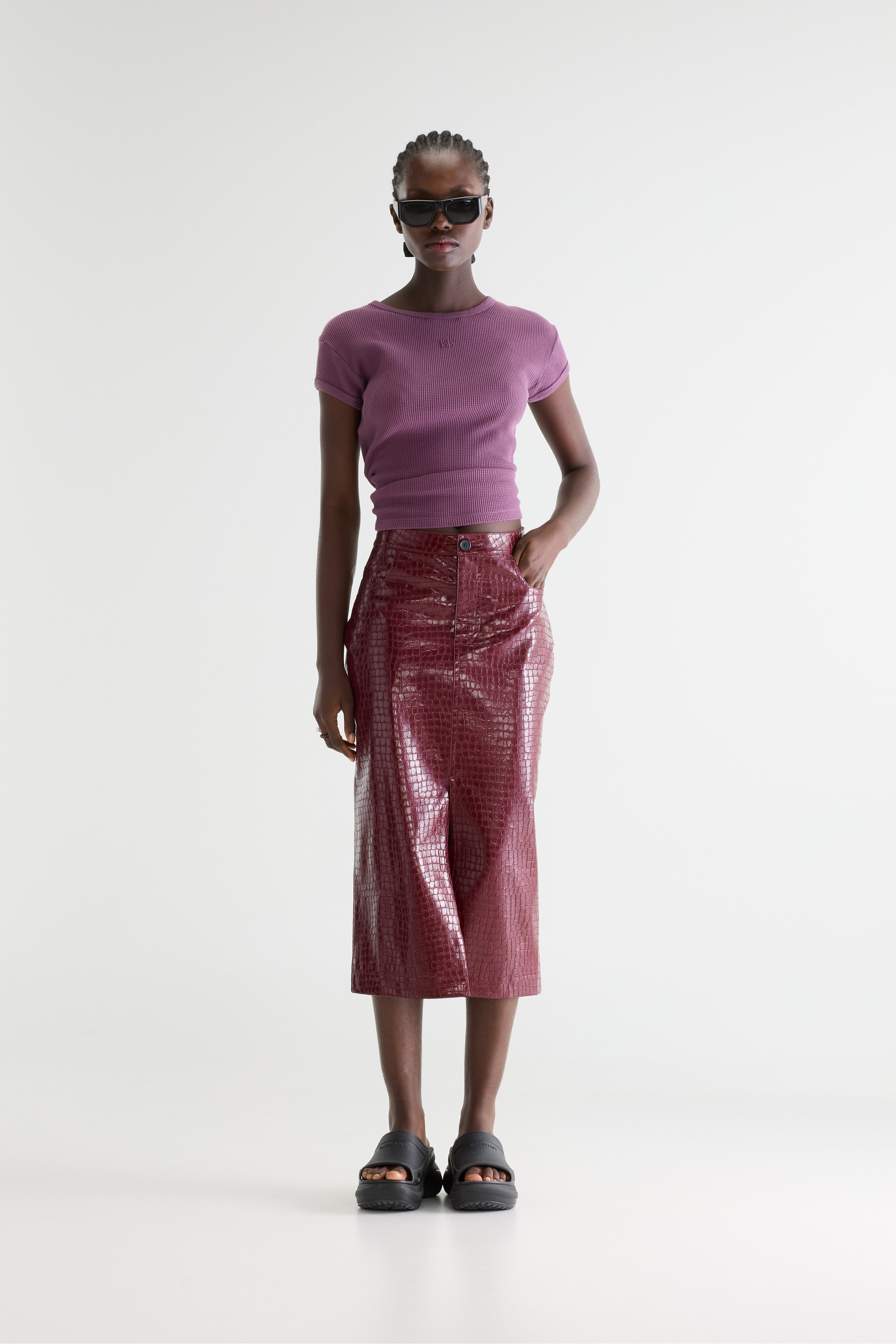 Halina Midi Skirt - Dried tomato For Women | Bellerose