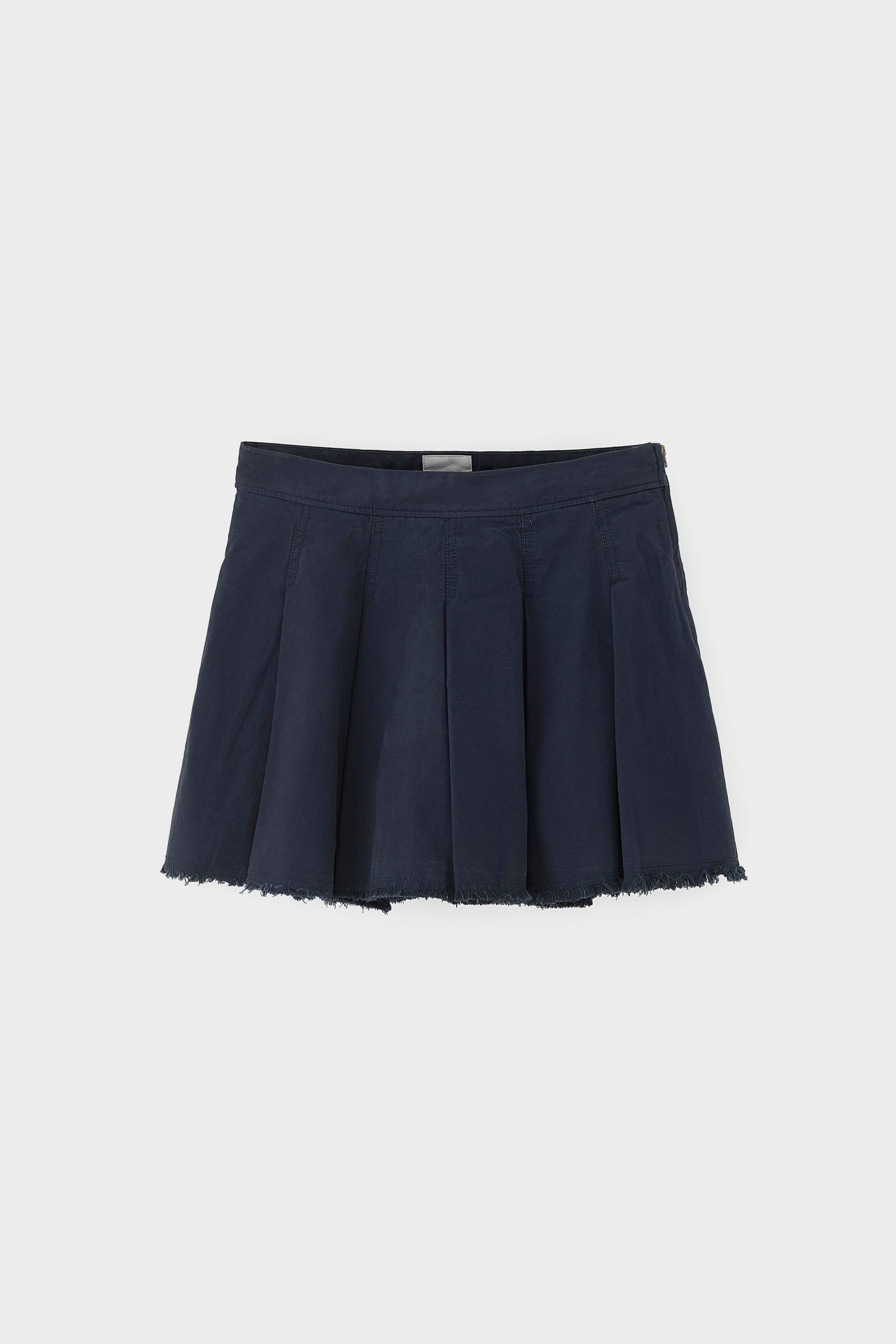 Windy pleated mini skirt (261 / W / NAVY)