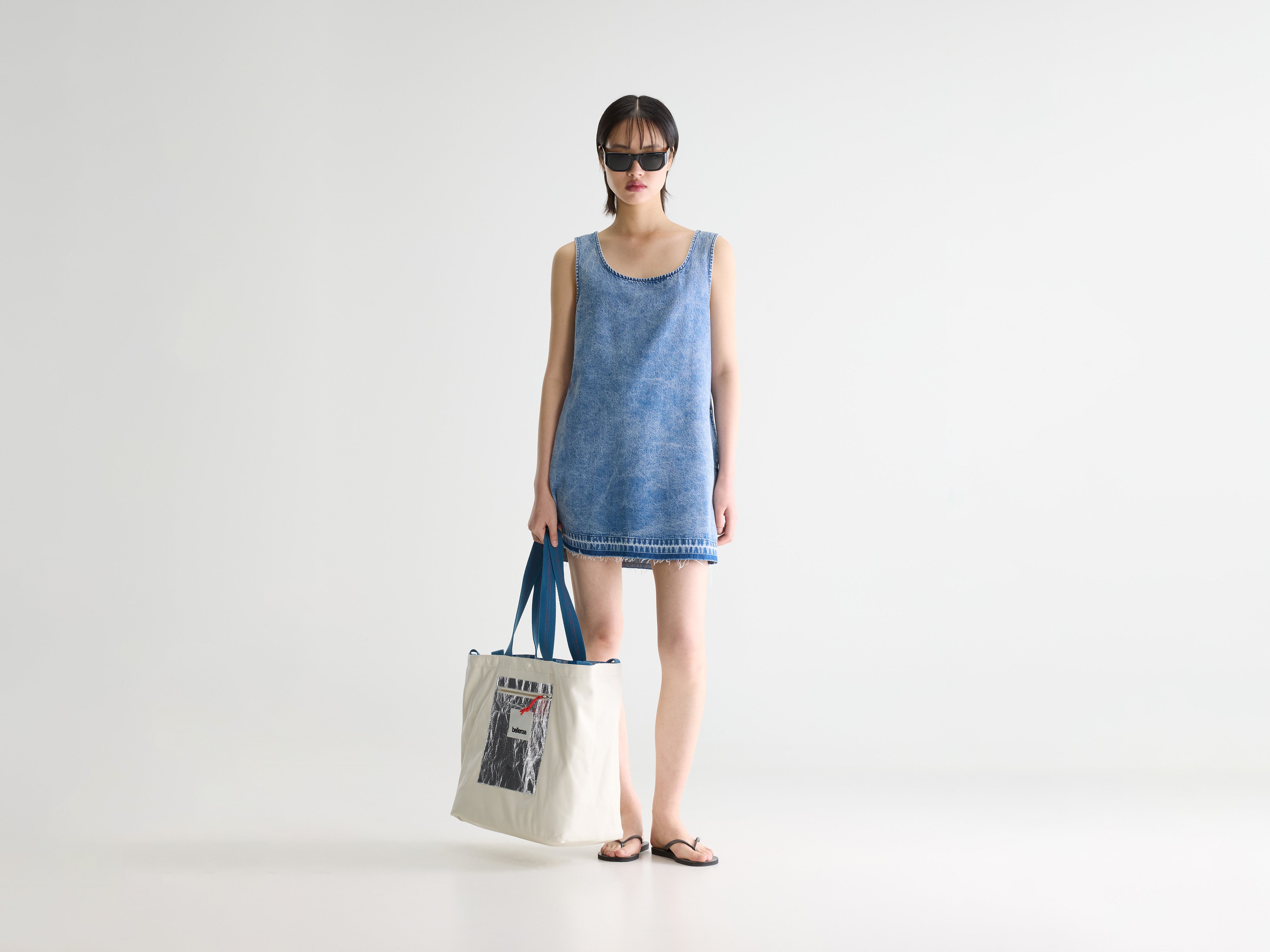 Junie denim mini dress (261 / W / VNTG STONE WASH)