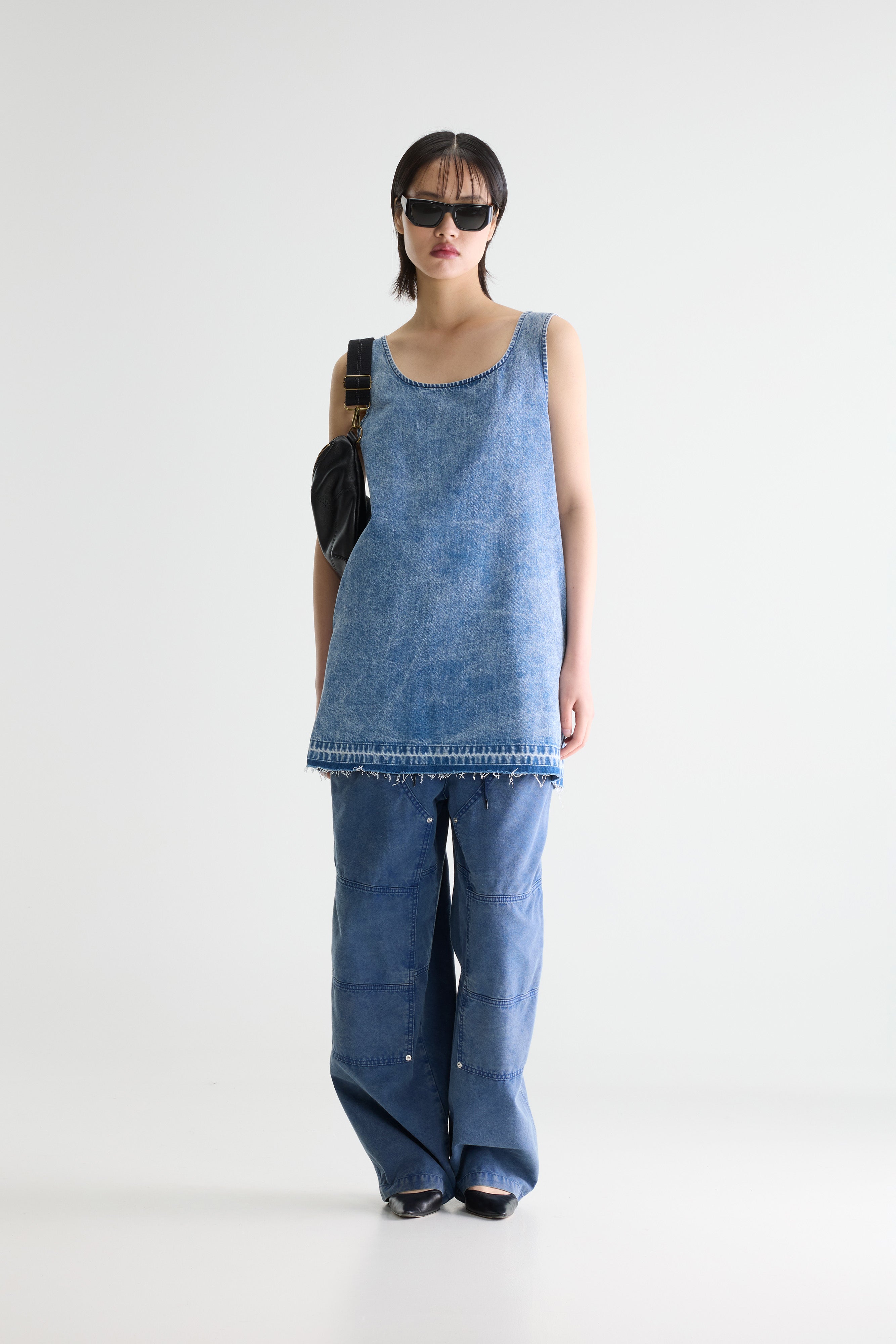 Junie denim mini dress (261 / W / VNTG STONE WASH)