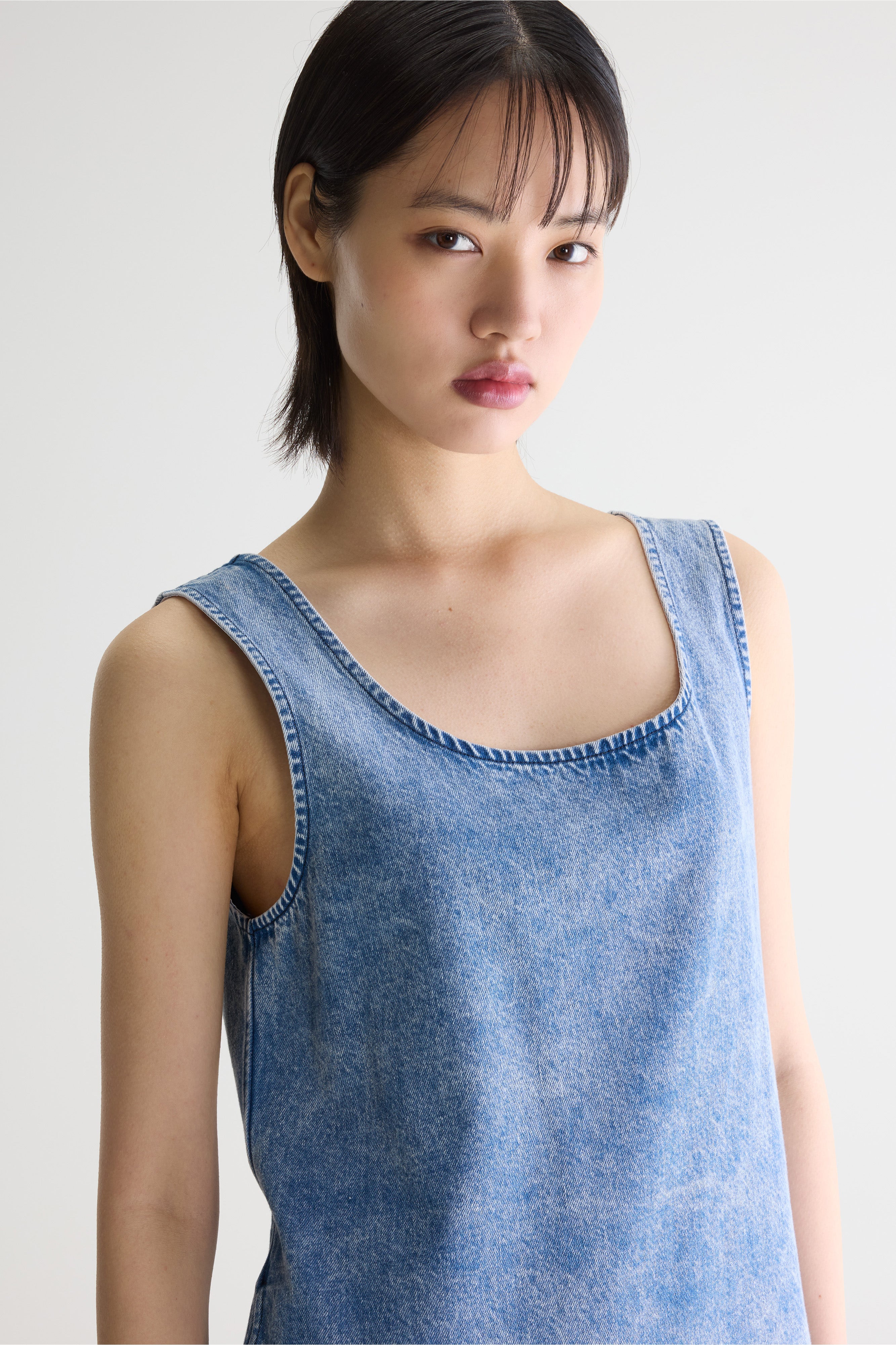 Junie denim mini dress (261 / W / VNTG STONE WASH)