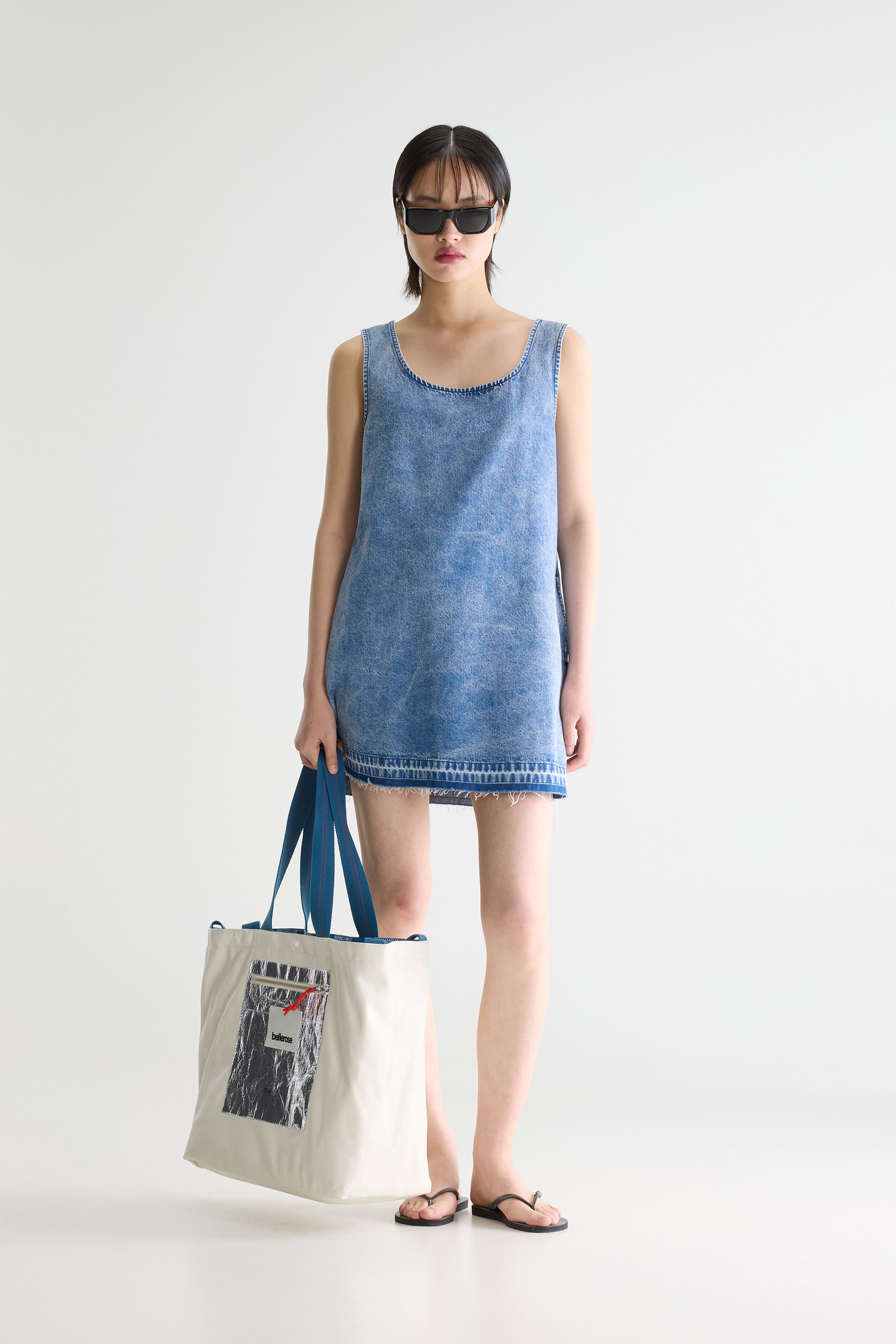 Mini-robe En Denim Junie - Blue / Vintage stone wash Pour Femme | Bellerose