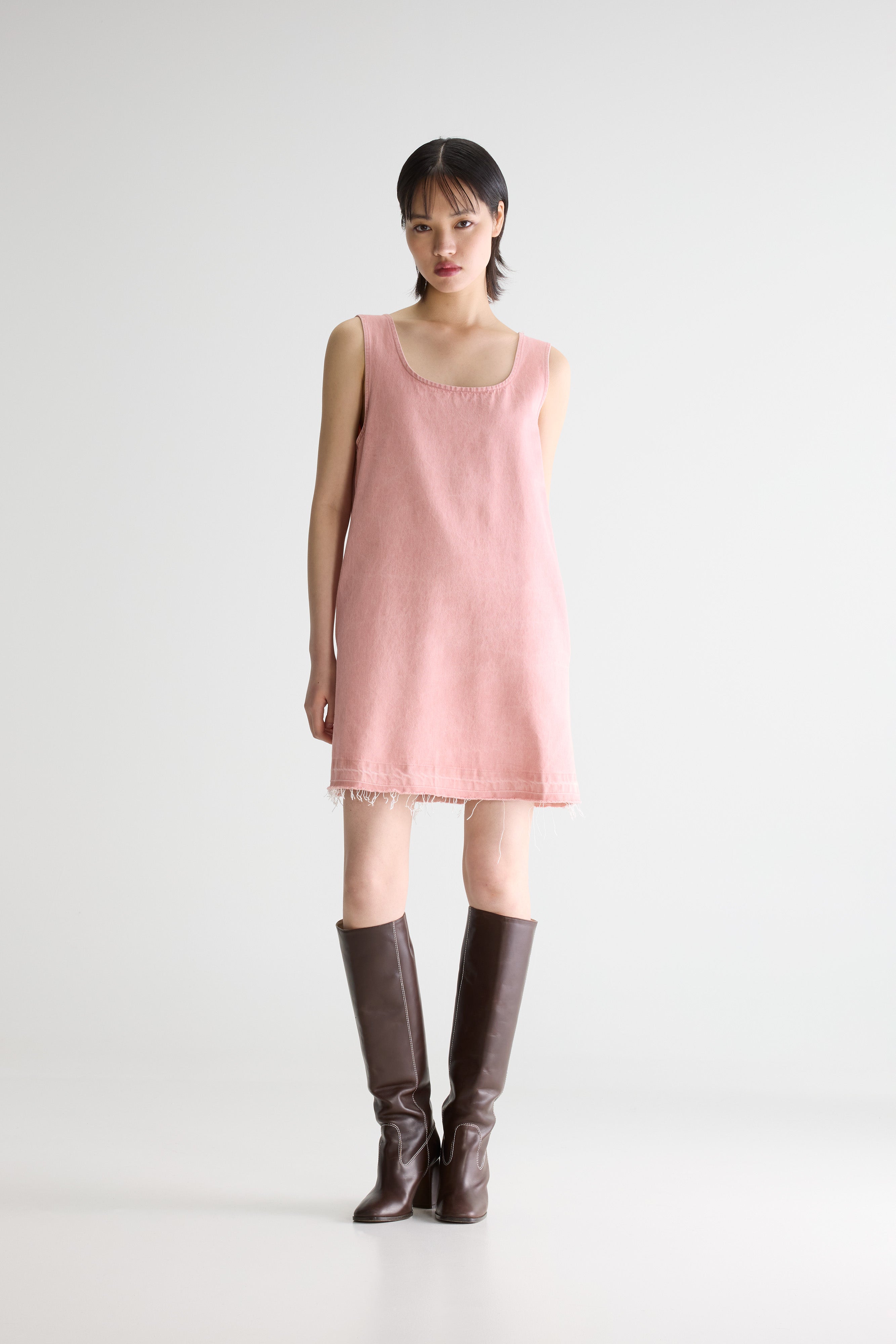 Mini-robe En Denim Junie - Rosewood / Vintage stone wash Pour Femme | Bellerose