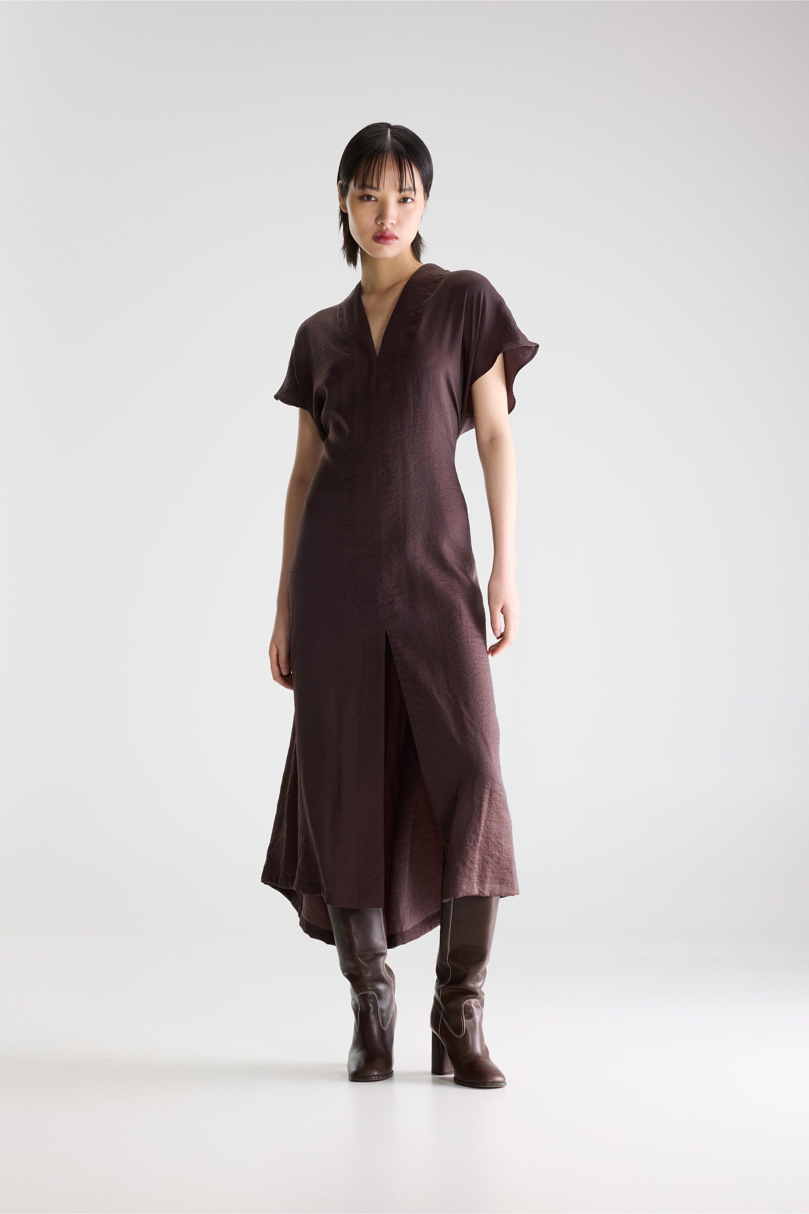 Robe Longue Seven - Ebene Pour Femme | Bellerose