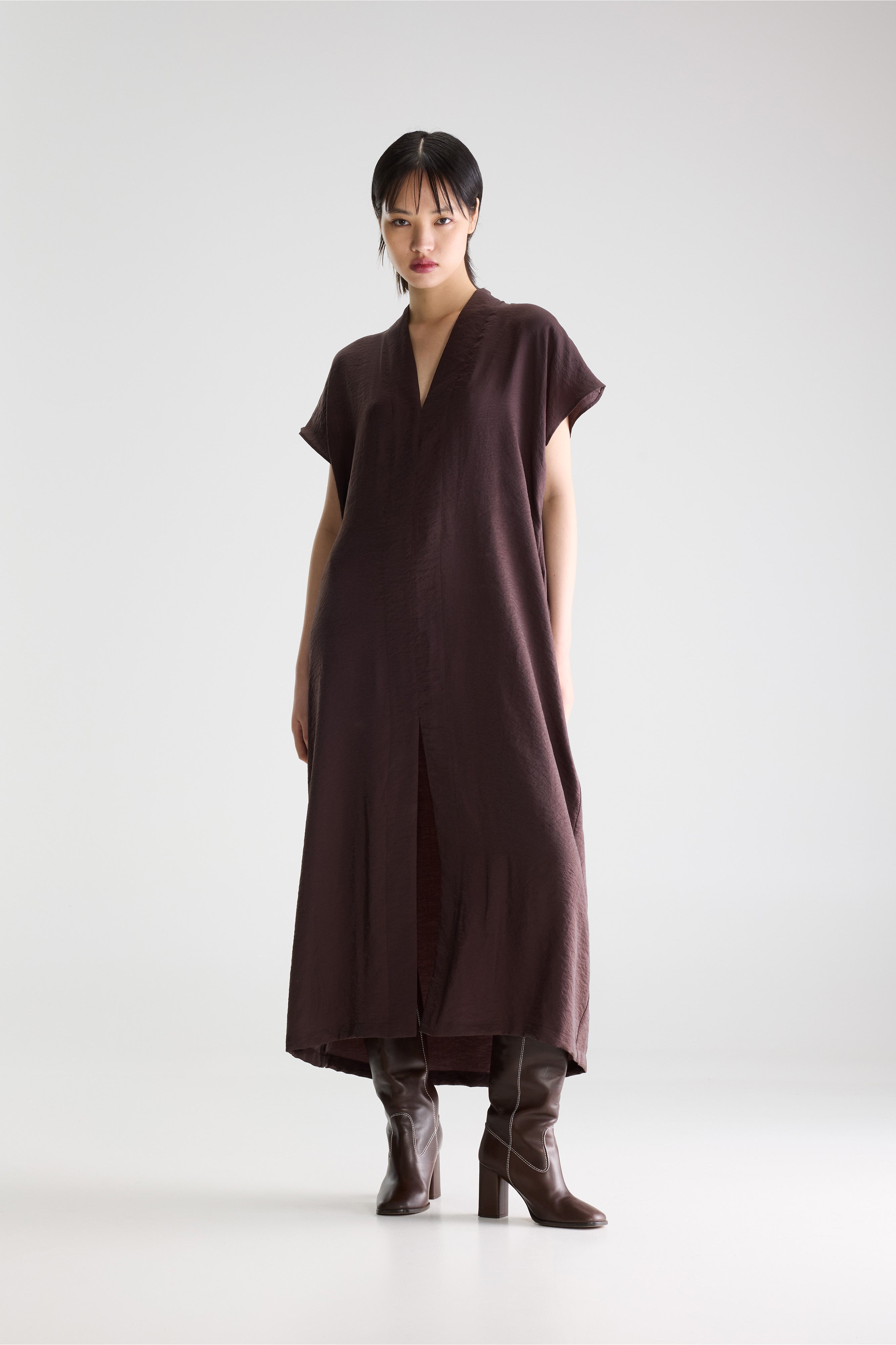 Robe Longue Seven - Ebene Pour Femme | Bellerose