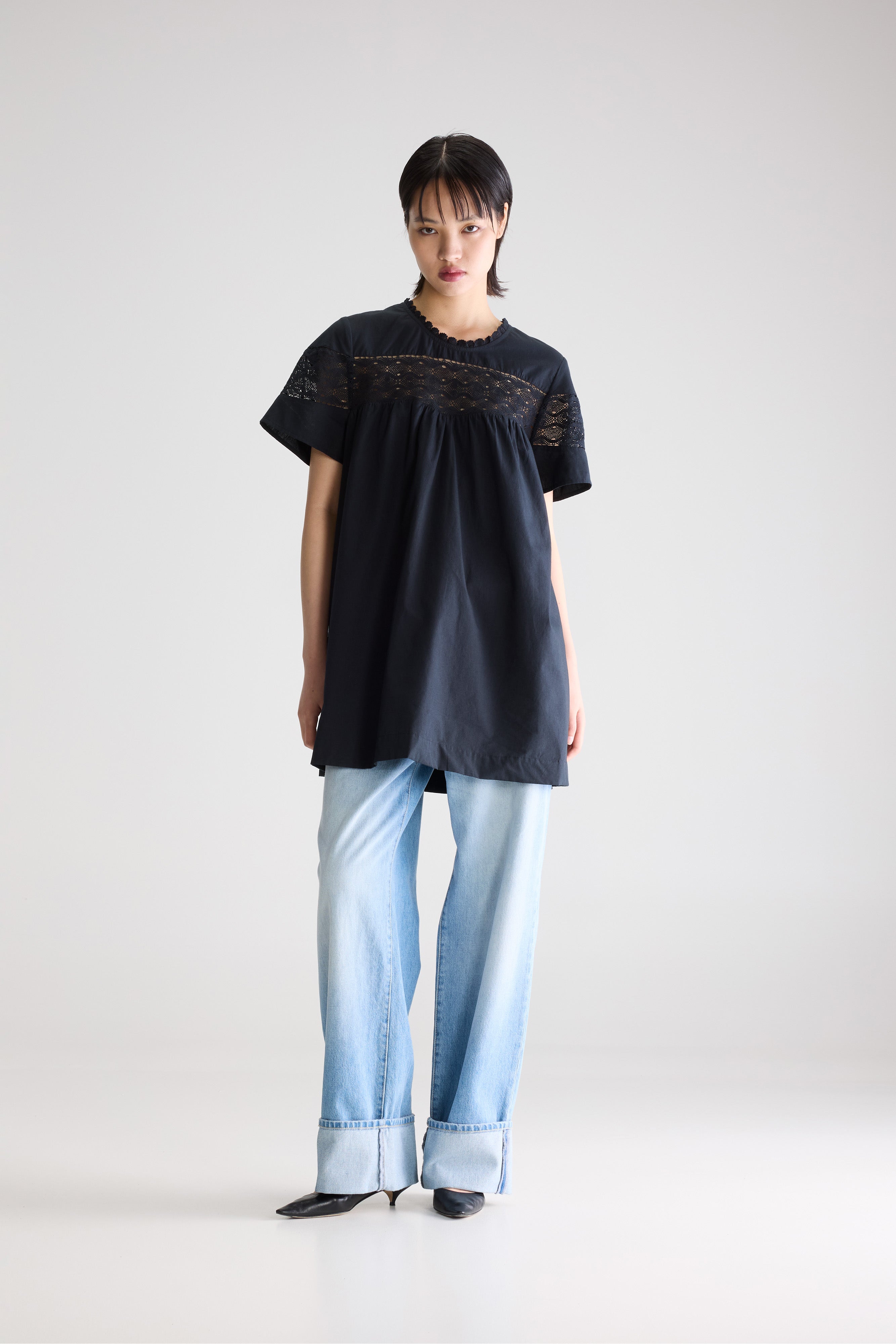 Delhi babydoll jurk (261 / W / METEORITE)